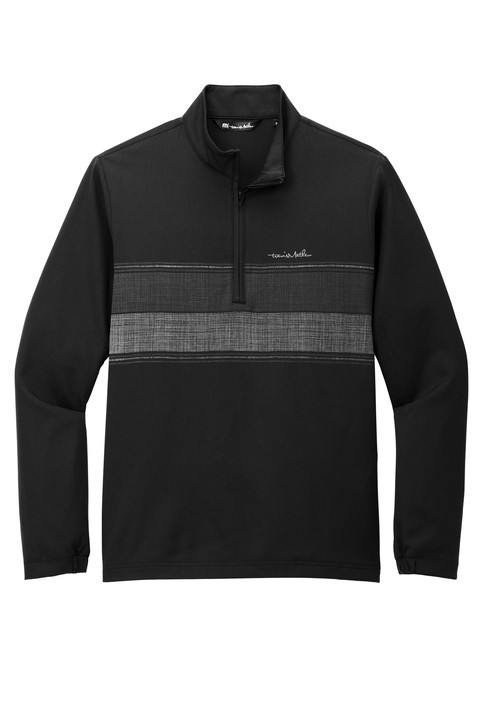TravisMathew Balboa Chest Stripe 1/4-Zip - Black - Size Large TravisMathew Balboa Chest Stripe 1/4-Zip - Black - Size Large