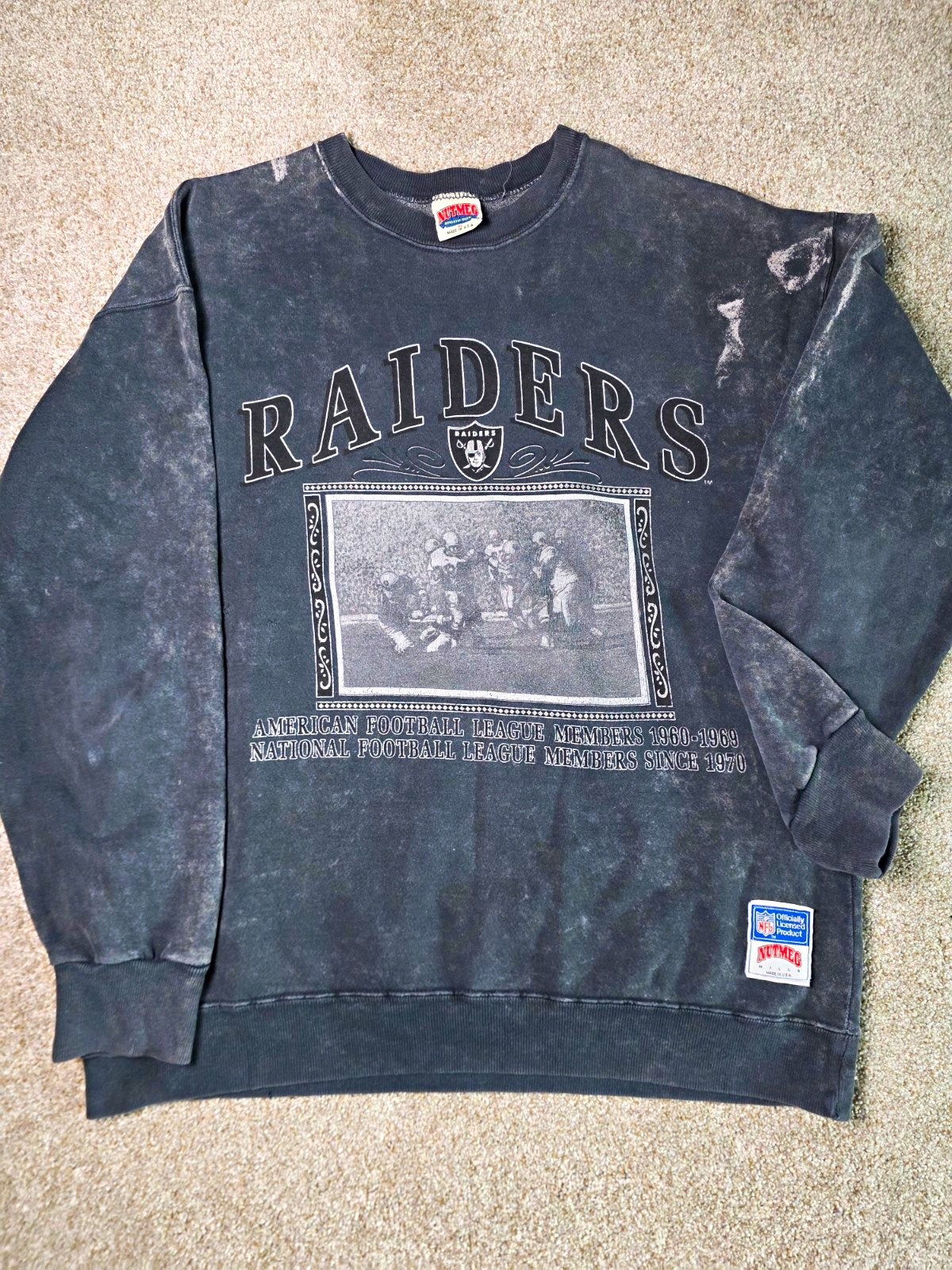 Rare Vintage Raiders NFL Nutmeg Crewneck