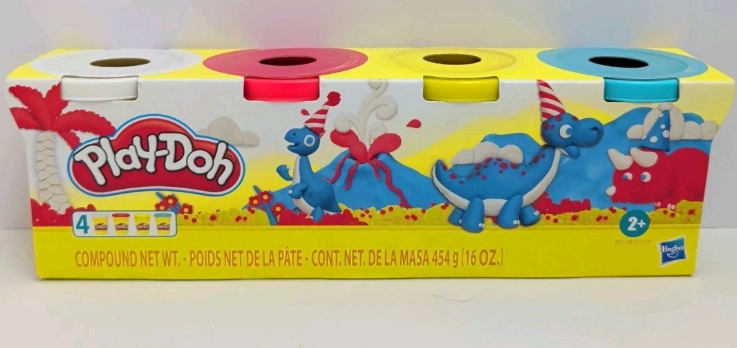 Hasbro Play-Doh 4-Pack 4 Classic Colors 16 oz Total Hasbro Play-Doh 4-Pack 4 Classic Colors 16 oz Total