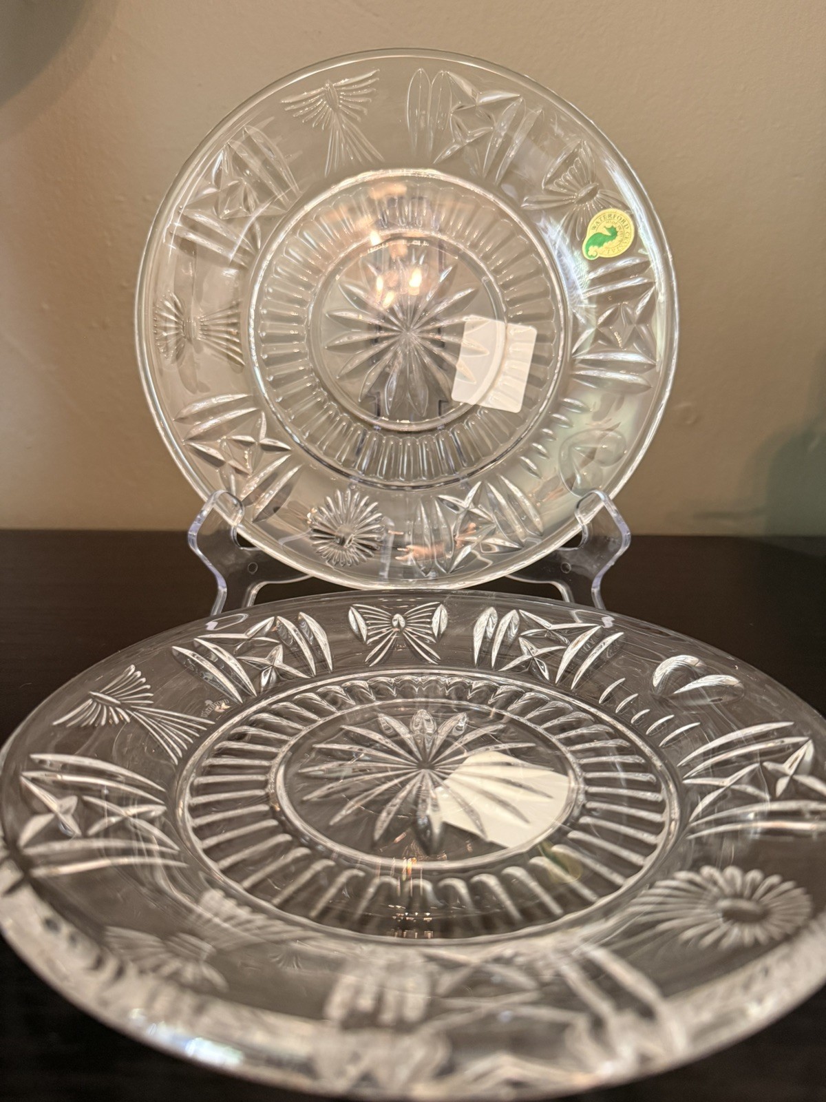 NEW Waterford Millennium Series Crystal Luncheon Plate 8\ NEW Waterford Millennium Series Crystal Luncheon Plate 8\