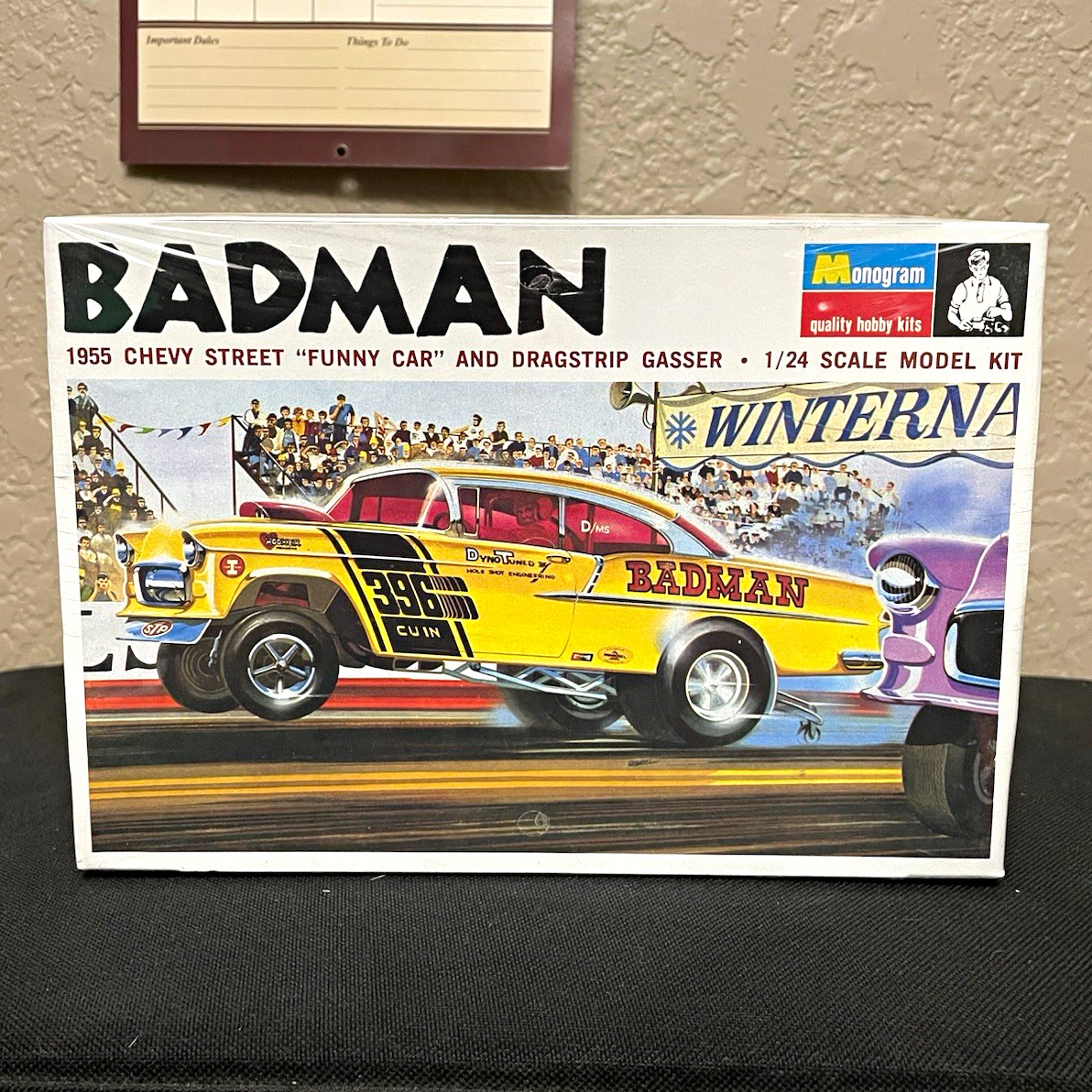 Monogram Badman 1955 Chevy Street Funny Car & Dragstrip Gasser 1:24 Model Kit Monogram Badman 1955 Chevy Street Funny Car & Dragstrip Gasser 1:24 Model Kit