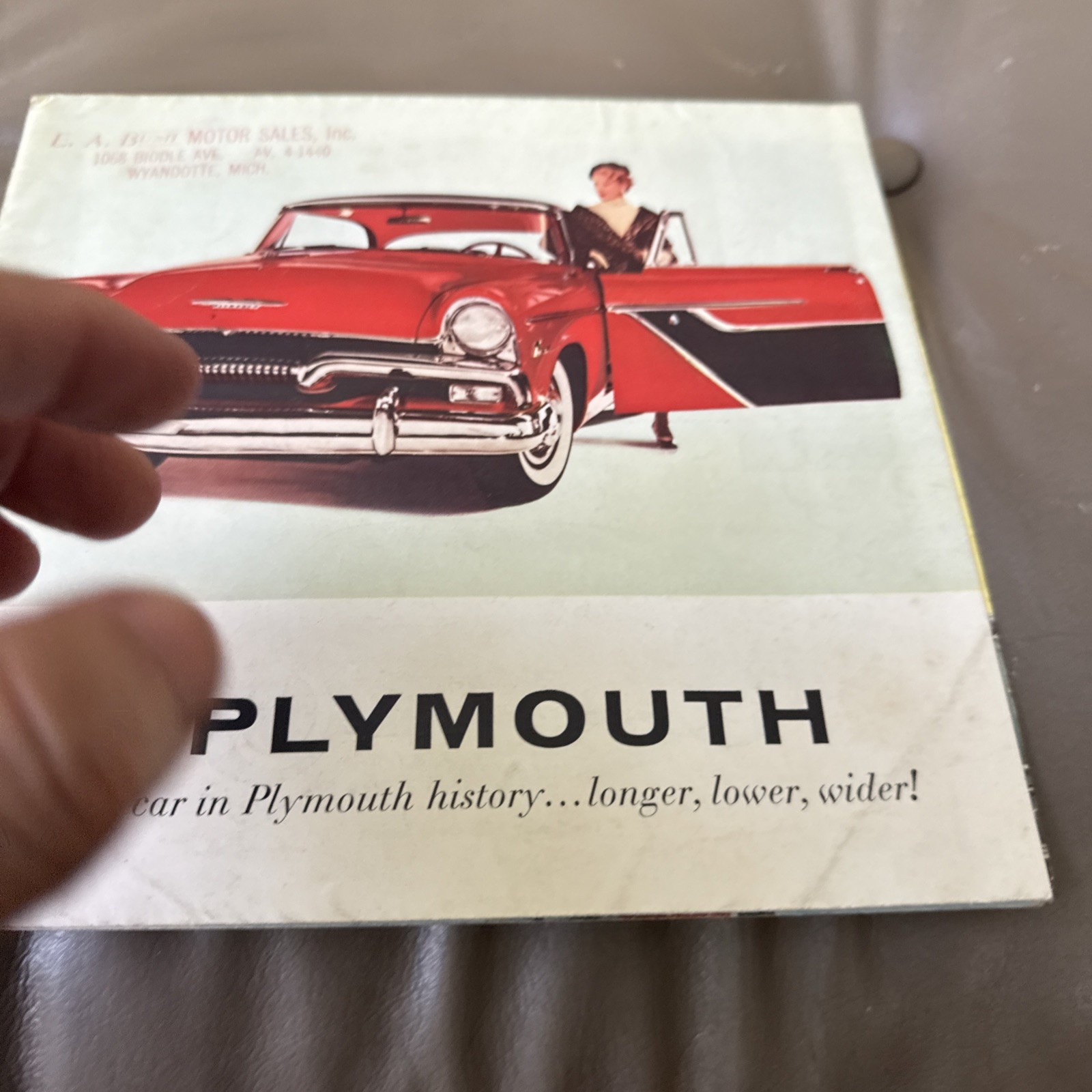 1955 Plymouth Brochure Folder Belvedere Savoy Plaza Wagon Excellent Original 55