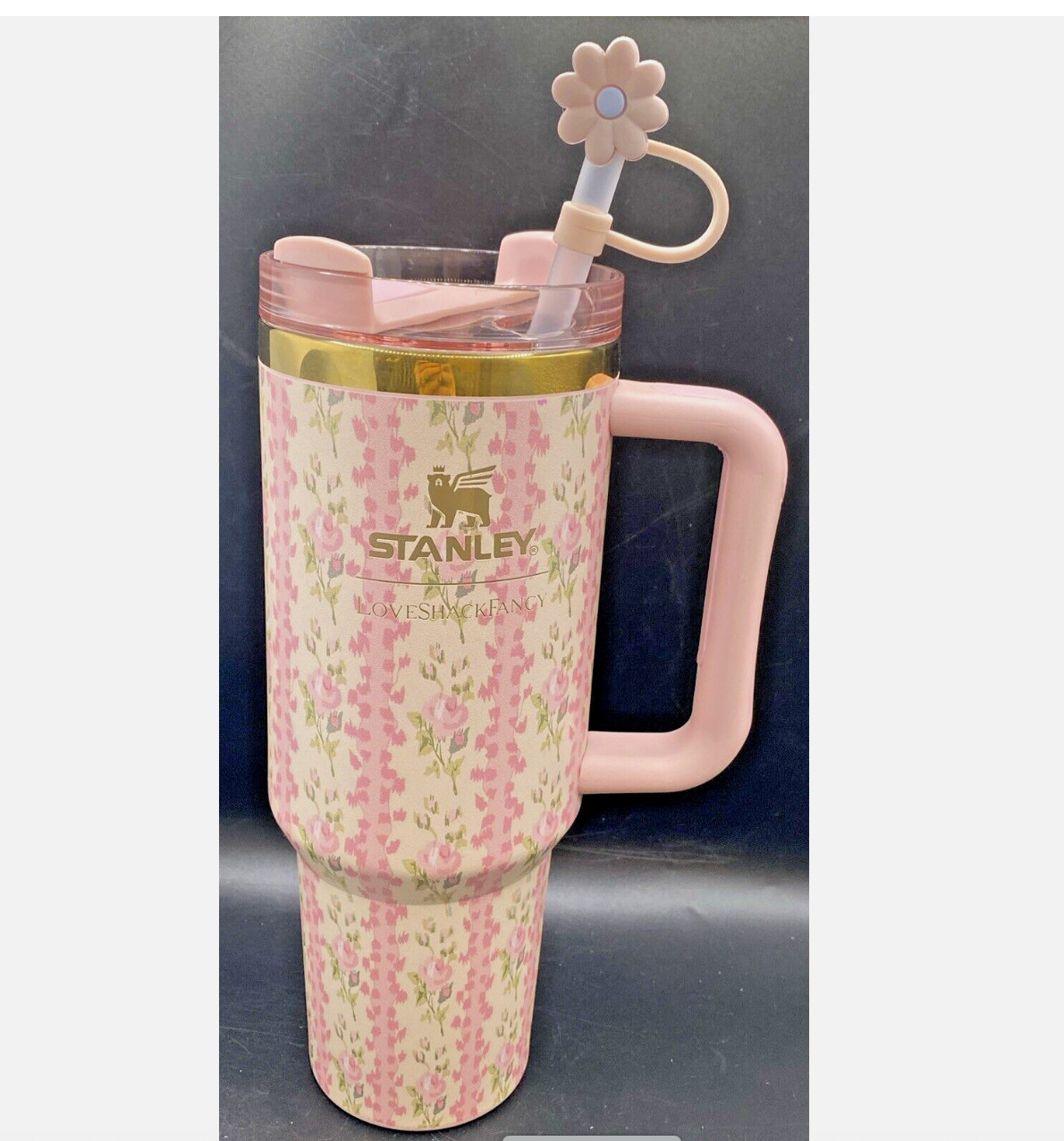 lovely x Love Fancy 40 oz Blooming Heirloom Quencher Pink Tumbler New lovely x Love Fancy 40 oz Blooming Heirloom Quencher Pink Tumbler New