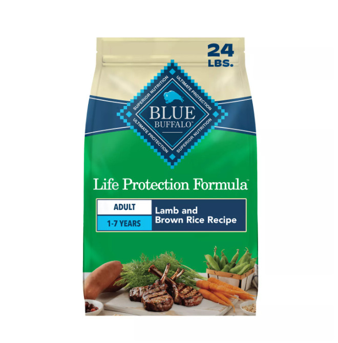 NWT Blue Buffalo Life Protection Lamb & Brown Rice Adult Dry Dog Food 24 Lb NWT Blue Buffalo Life Protection Lamb & Brown Rice Adult Dry Dog Food 24 Lb