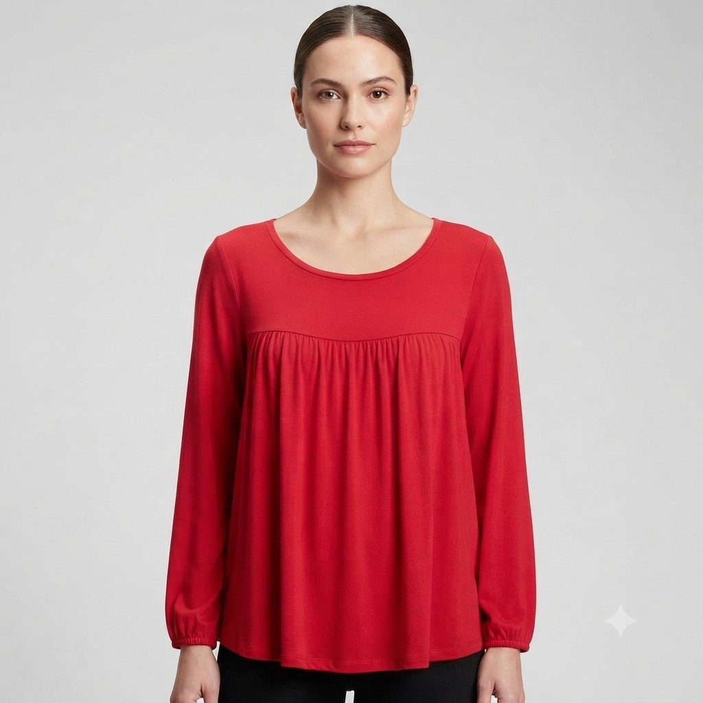  J. Crew Balloon Sleeves Baby Doll Oversized Blouse