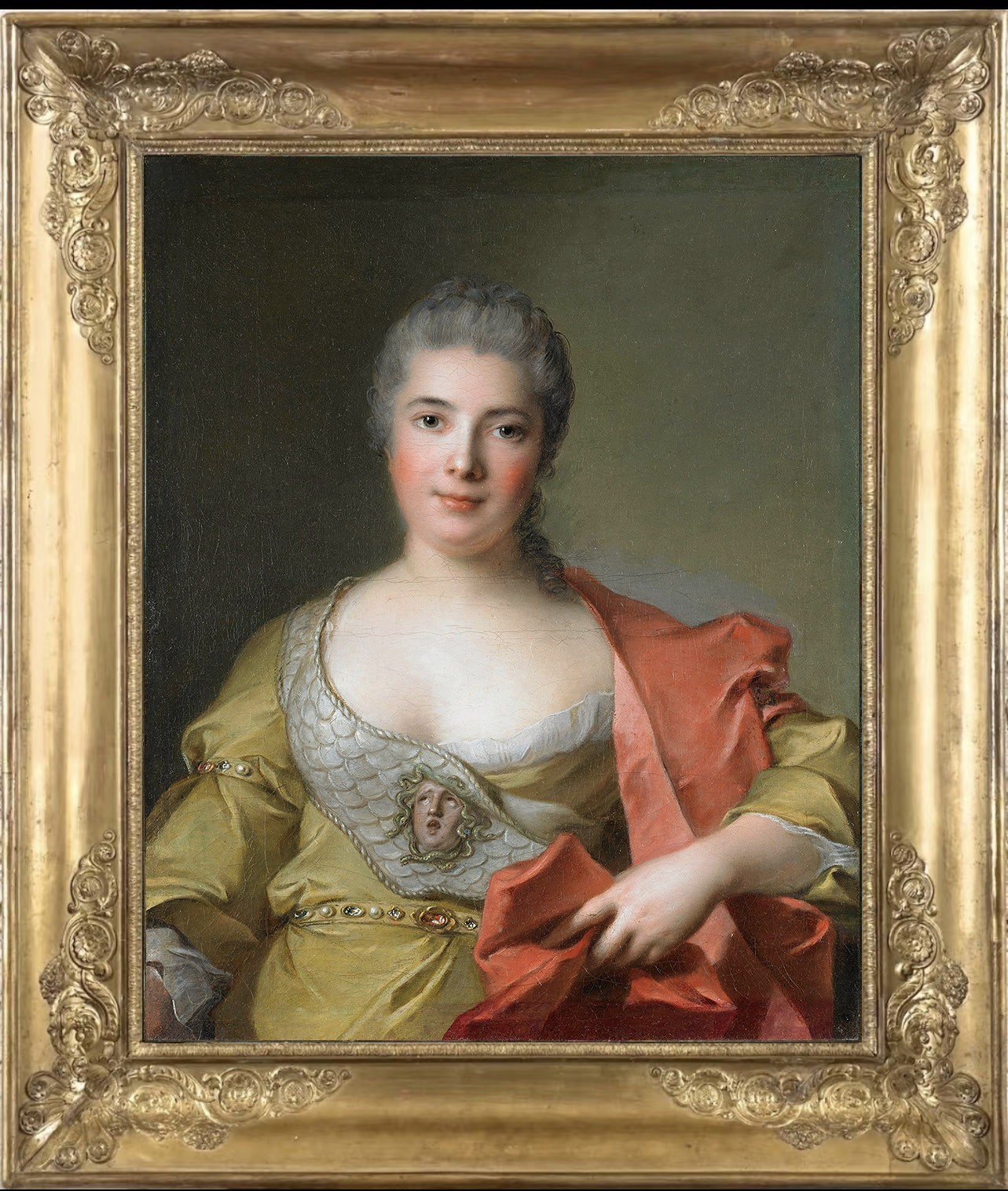 Hand Painted Classical Oil Painting Portrait of a Lady Art Canvas Vintage Style