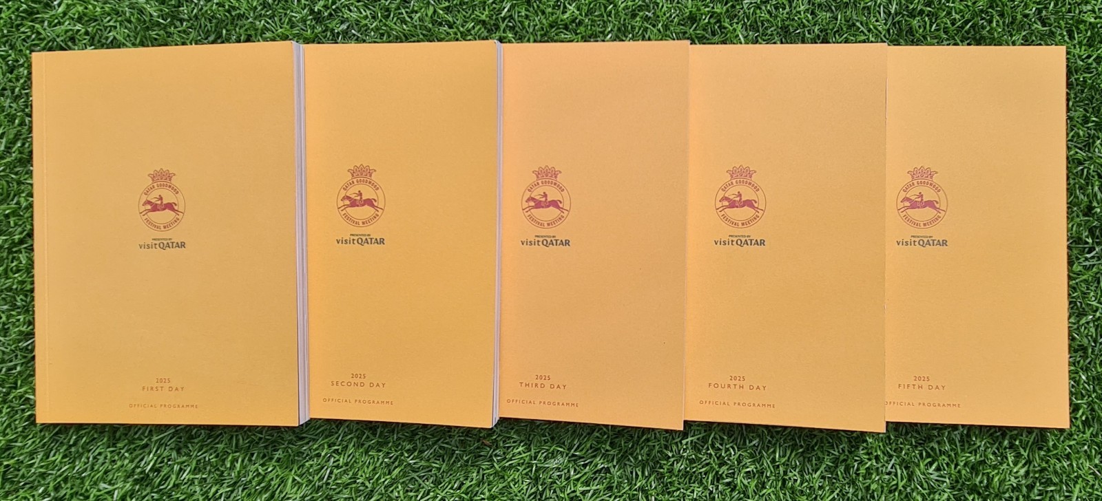 Qatar Goodwood Festival 2025 : All 5 Days  Racecard Collector Set Mint Condition