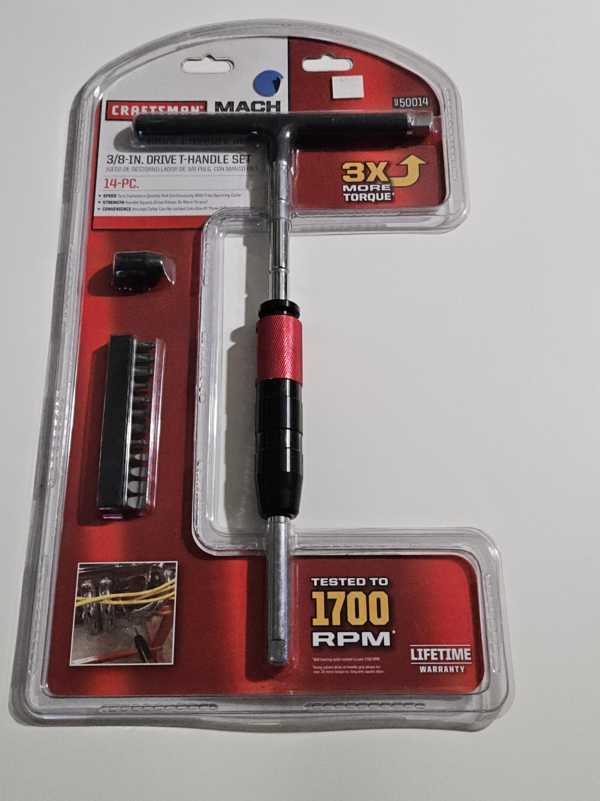 Craftsman Mach Series 3/8 Drive T-Handle Set (NEW) 14pcs