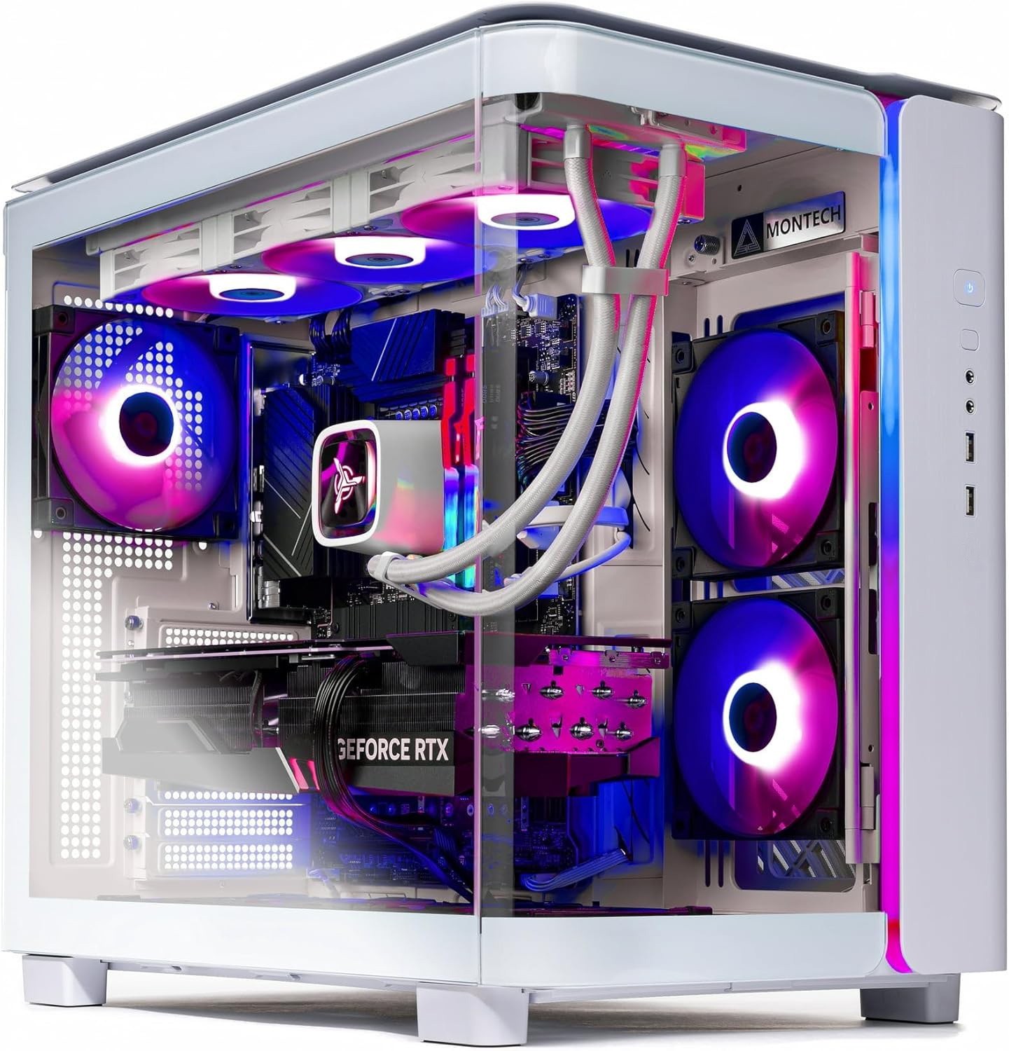 SkyTech KING95 Gaming PC Intel i7-8700 RTX 4060 32GB RAM 1TB SSD WiFi Win11 ARGB