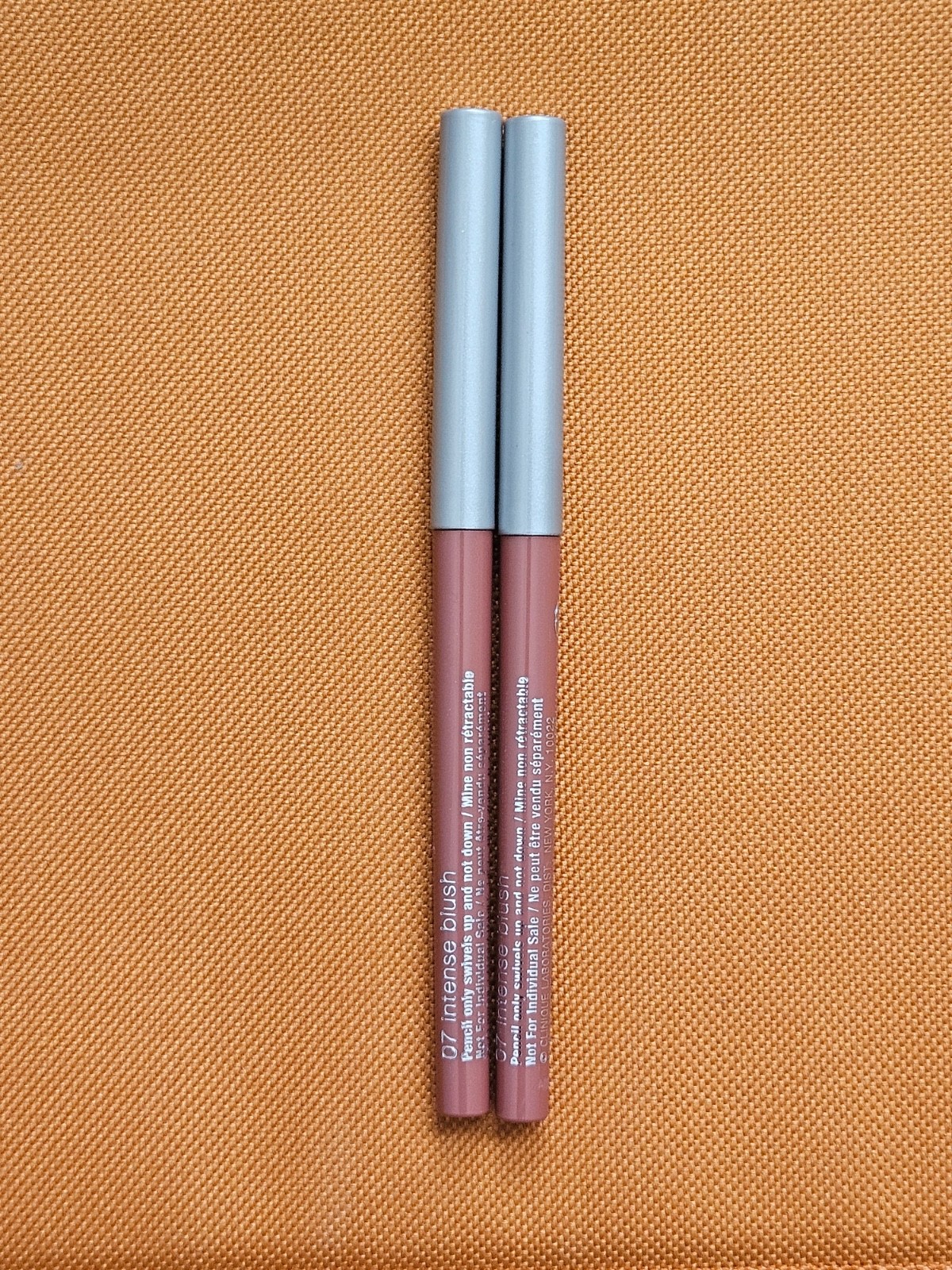 2x Clinique Quickliner for Lips Intense 07 Intense Blush Lip Liner Travel Size