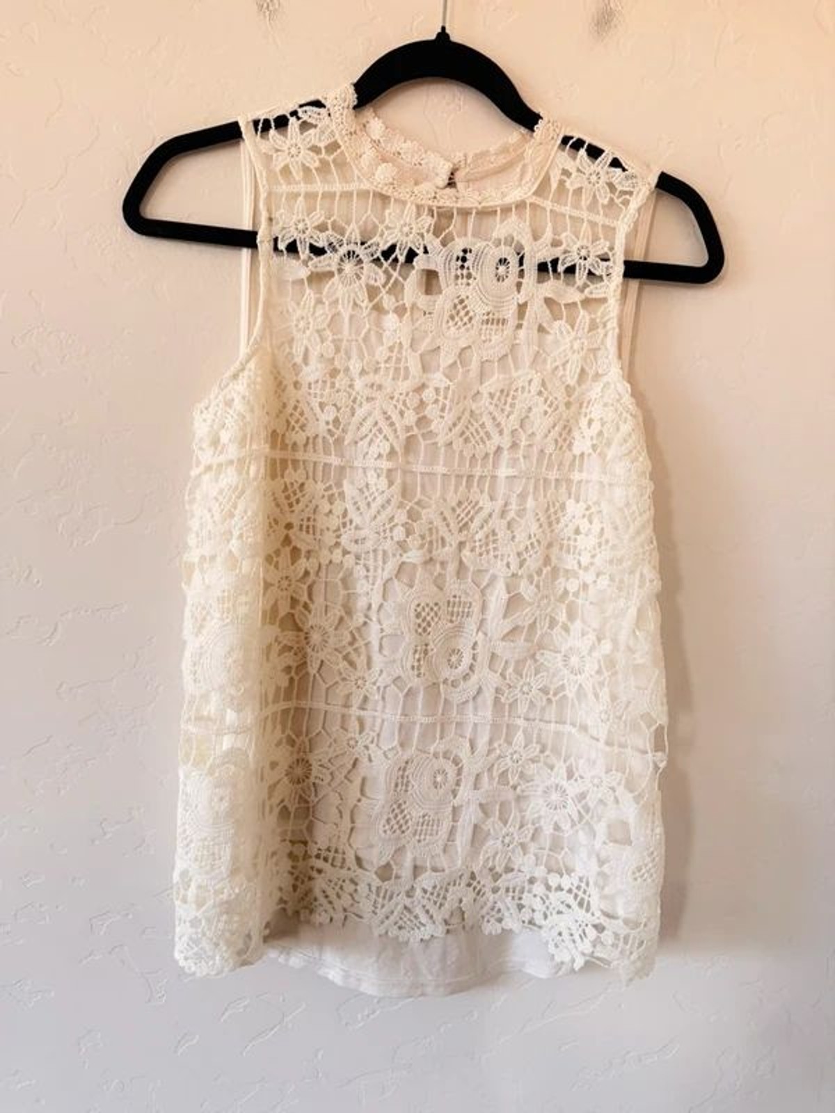 Maurice’s Crochet Cream Blouse Size S