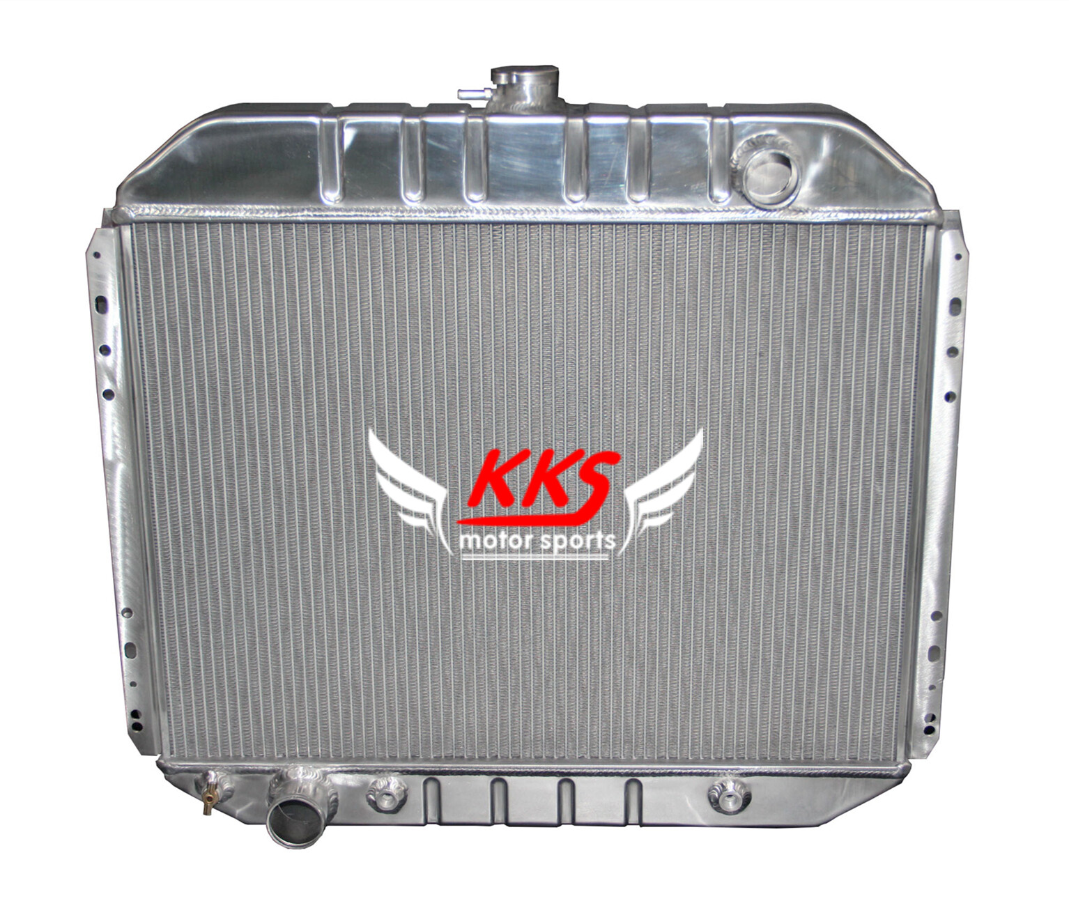 POLISHED KKS 3 ROW ALUMINUM RADIATOR 66-79 FORD TRUCK PICKUP F-150 F-250 67 68 