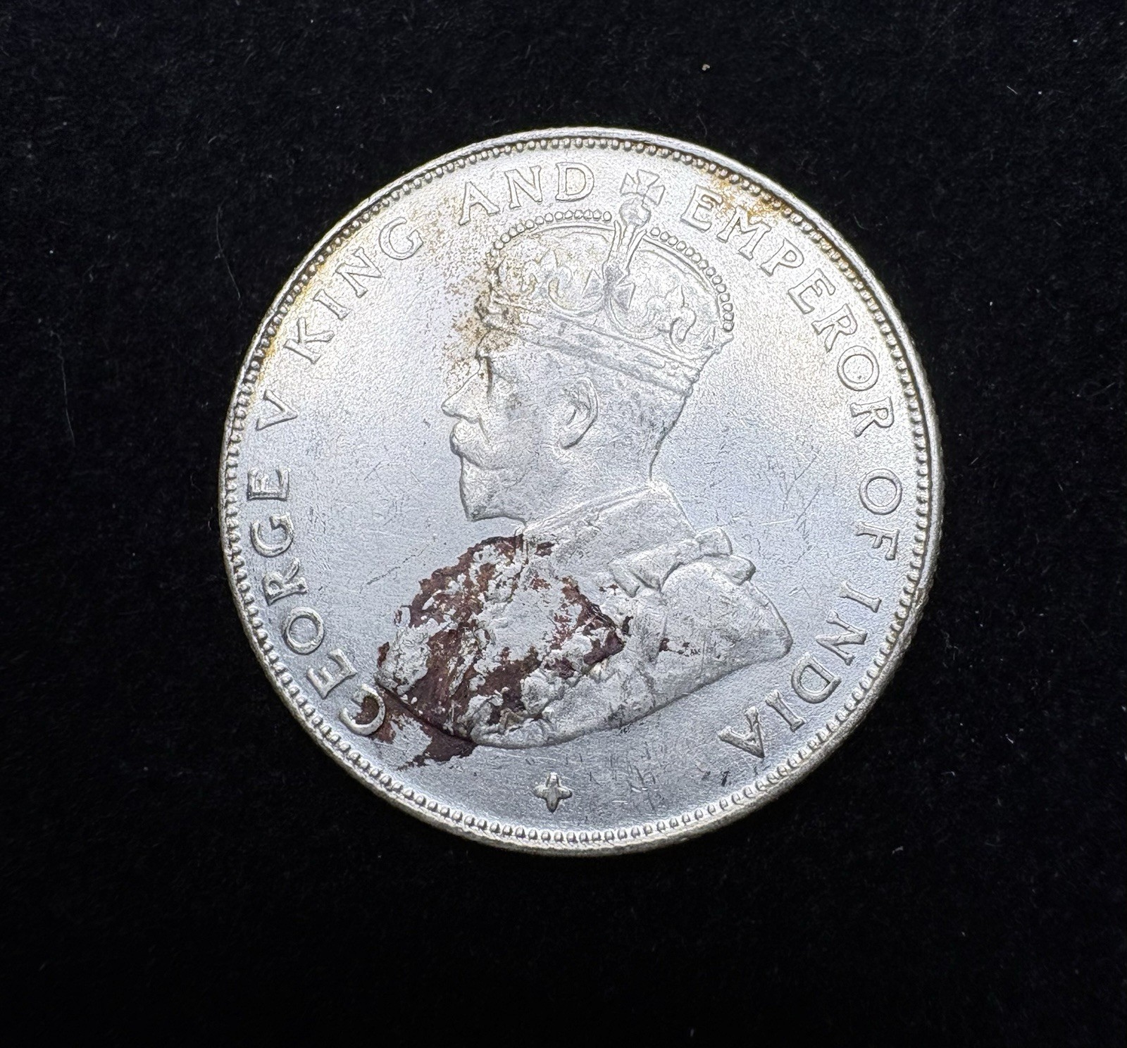 1921 Straits Settlements 50c Silver Coin King George V - Good Condition 1921 Straits Settlements 50c Silver Coin King George V - Good Condition