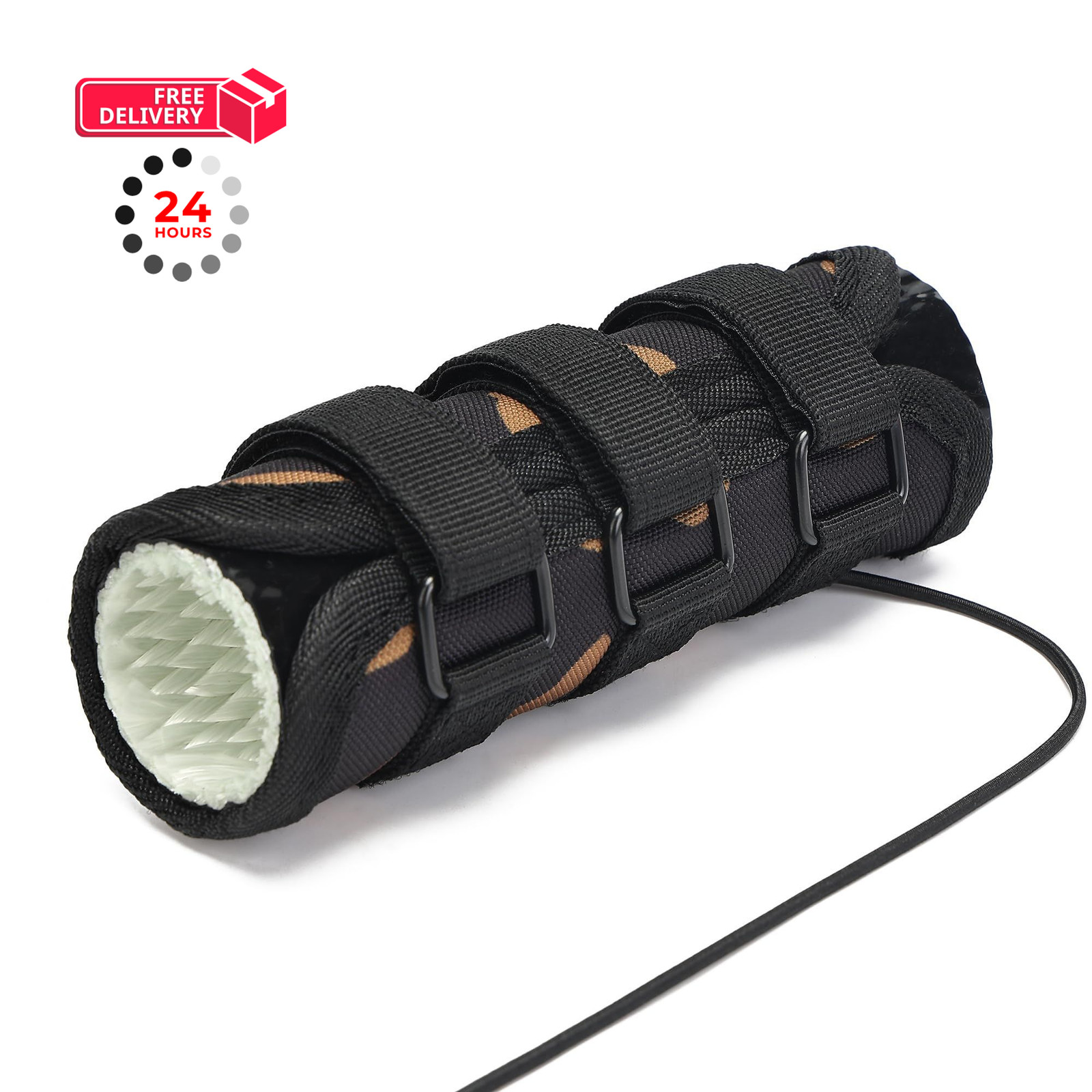 WCALULEG 6 Inch Suppressor Cover (5/6/7/7.5/9 Inch) 6 inch, Black Camo WCALULEG 6 Inch Suppressor Cover (5/6/7/7.5/9 Inch) 6 inch, Black Camo