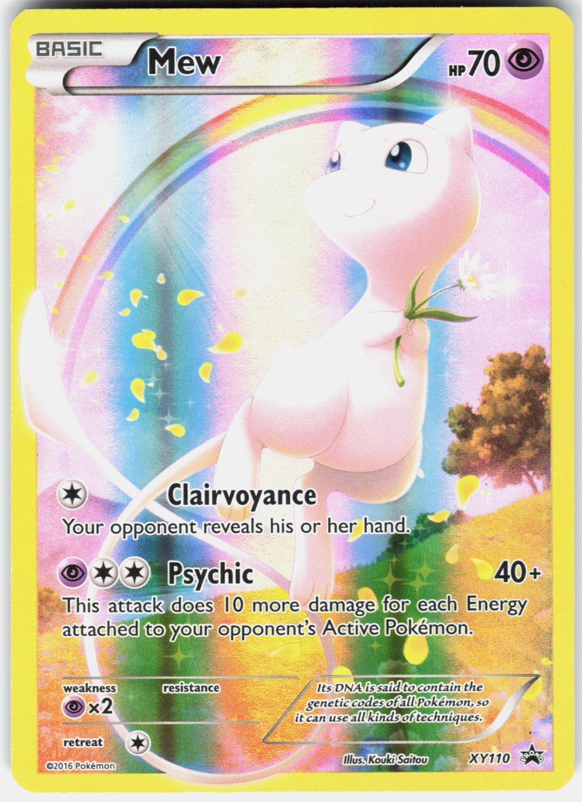Pokemon Mew XY110 Holo Promo XY Promo Pokemon Lightly Played Pokemon Mew XY110 Holo Promo XY Promo Pokemon Lightly Played