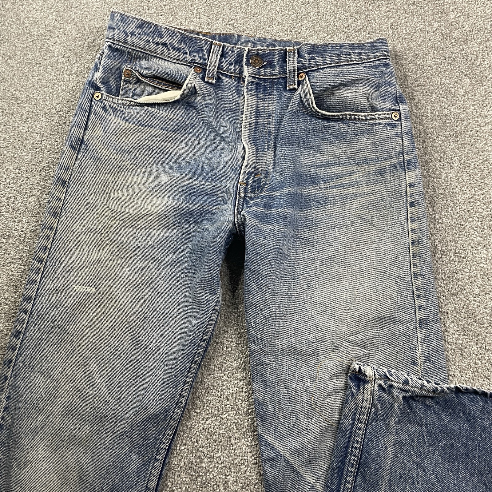 Vintage 80s Levis 505 Orange Tab 20505-0217 Jeans 31x33 (Fit 29x32) Work Denim