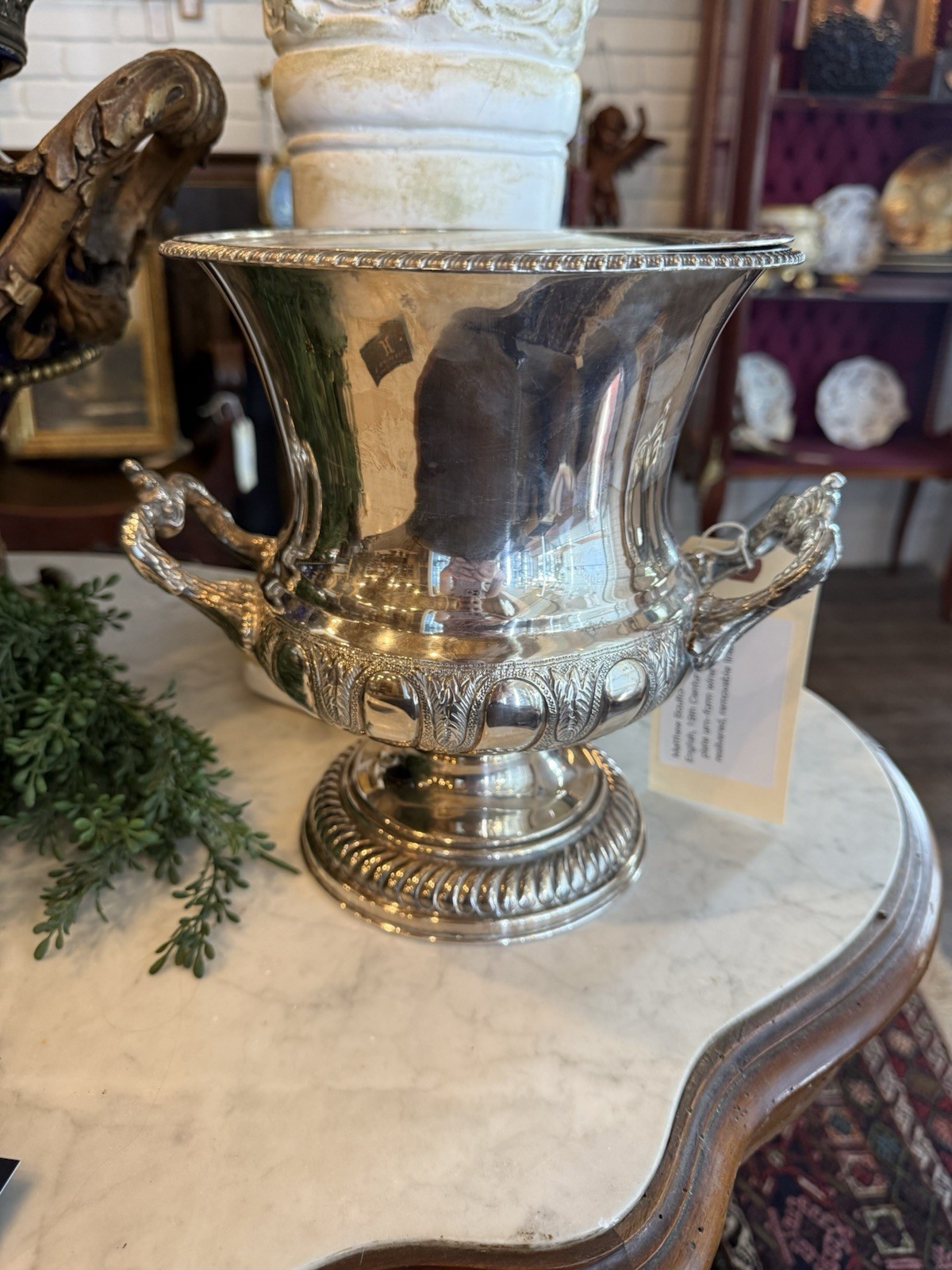 Antique Matthew Boulton Sheffield Plate Wine Cooler Urn Form Georgian