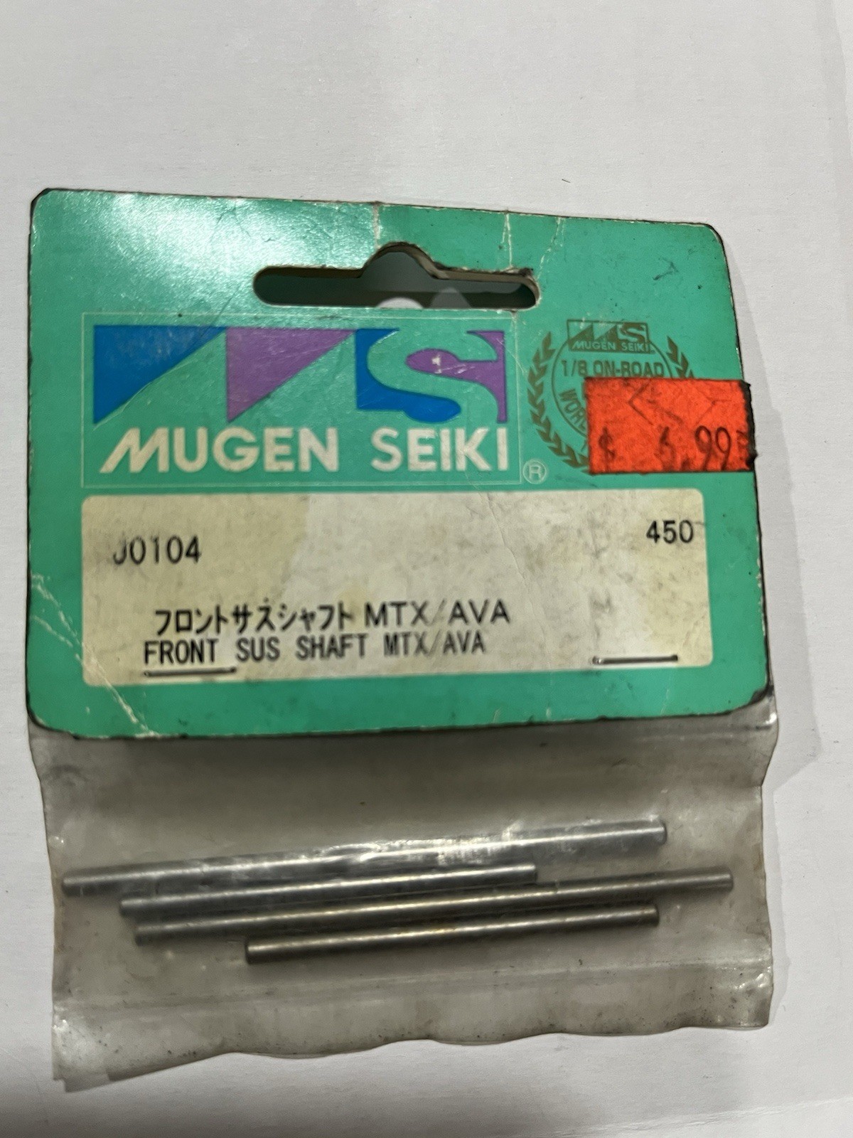 Vintage Mugen Seiki J0104 Front Suspension Shaft MTX AVA RC Parts NOS