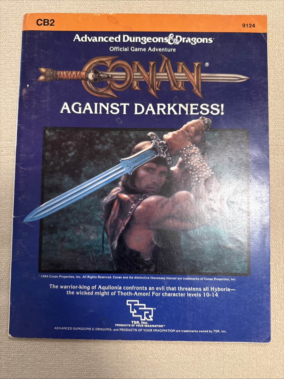 TSR 1984 Advanced Dungeons & Dragons Conan Against Darkness #9124 Complete Book TSR 1984 Advanced Dungeons & Dragons Conan Against Darkness #9124 Complete Book