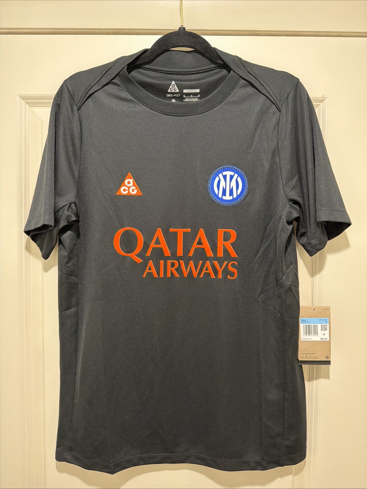 Inter De Milan Mens MEDIUM Nike Pre Match Stadium Jersey ACG