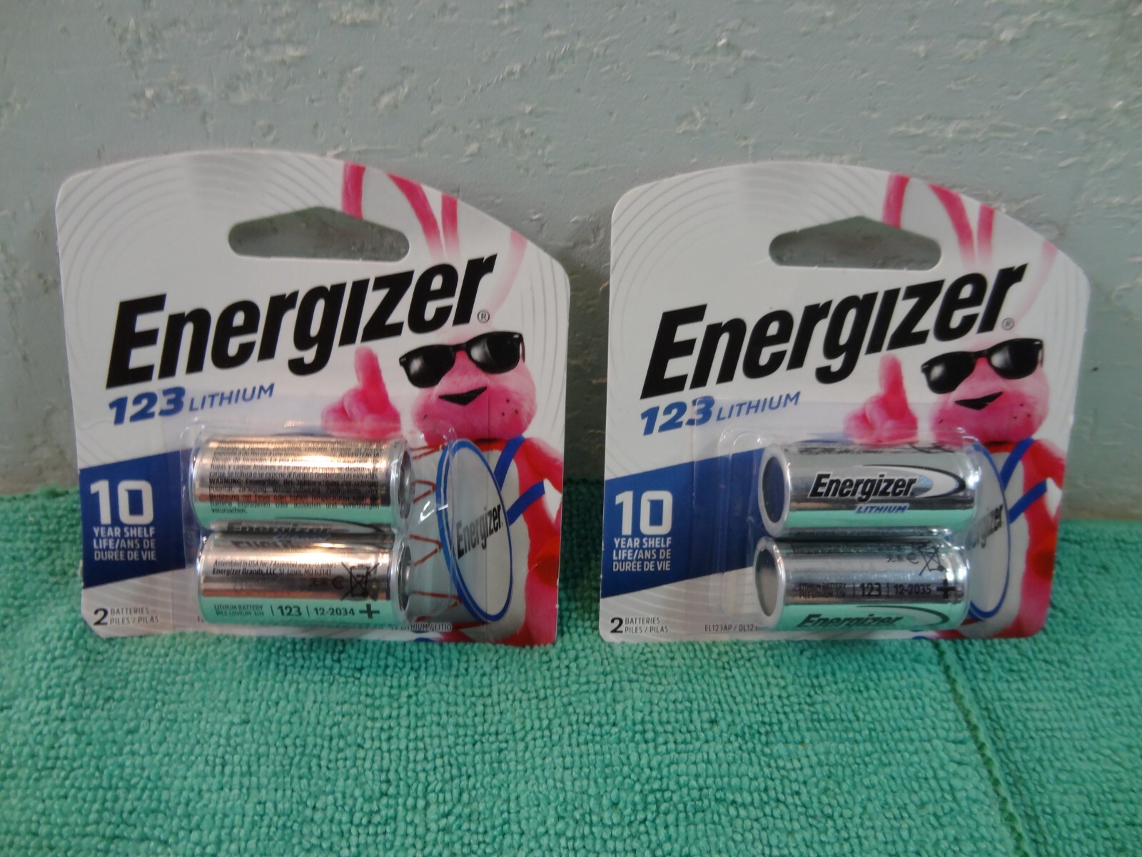 2-Packs  Energizer Lithium 123 Batteries 4 Total 12-2033 +   