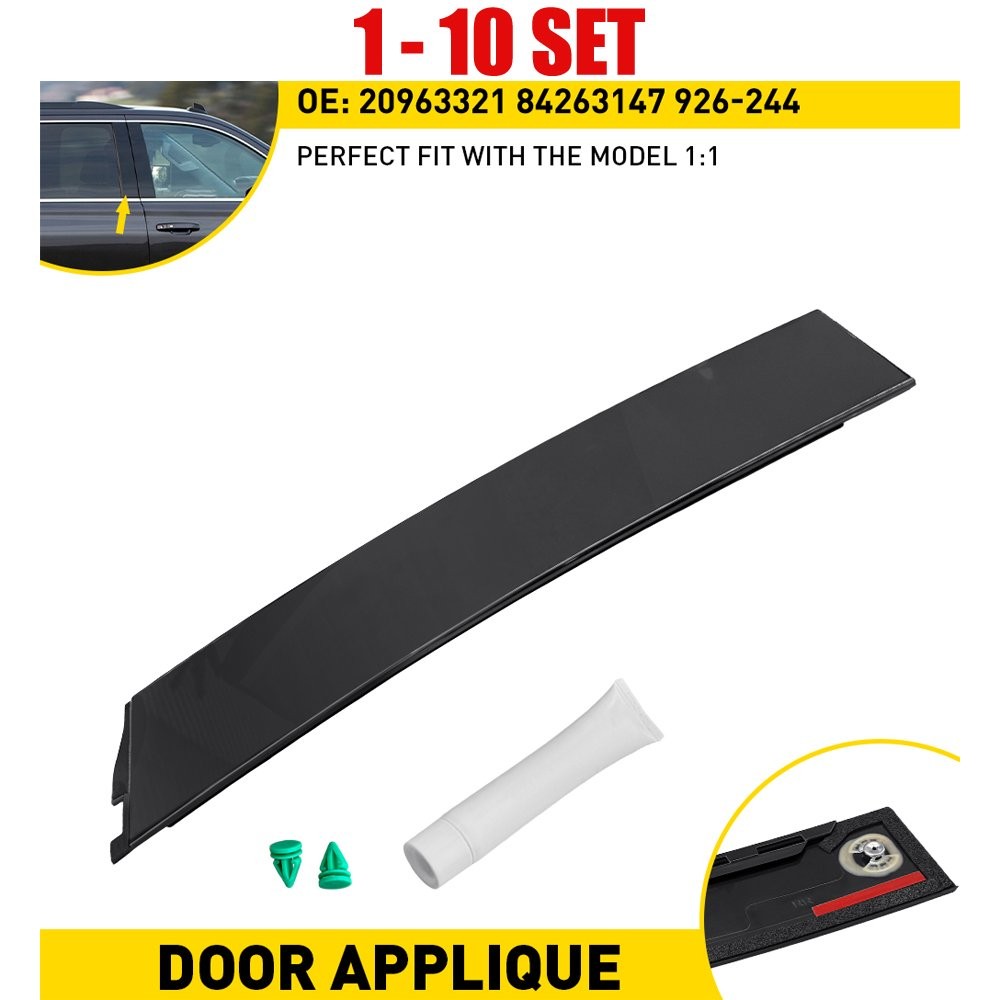 Applique Trim B-Pillar Molding Right Rear 1-10X for Chevy 2015-2018 Cadillac GMC