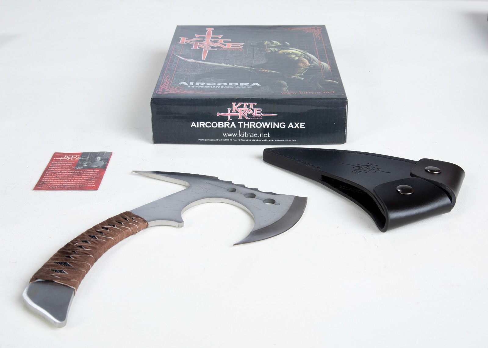 United Cutlery KR0055 Kit Rae AirCobra Throwing Axe, Box + Extras - Silver 2012