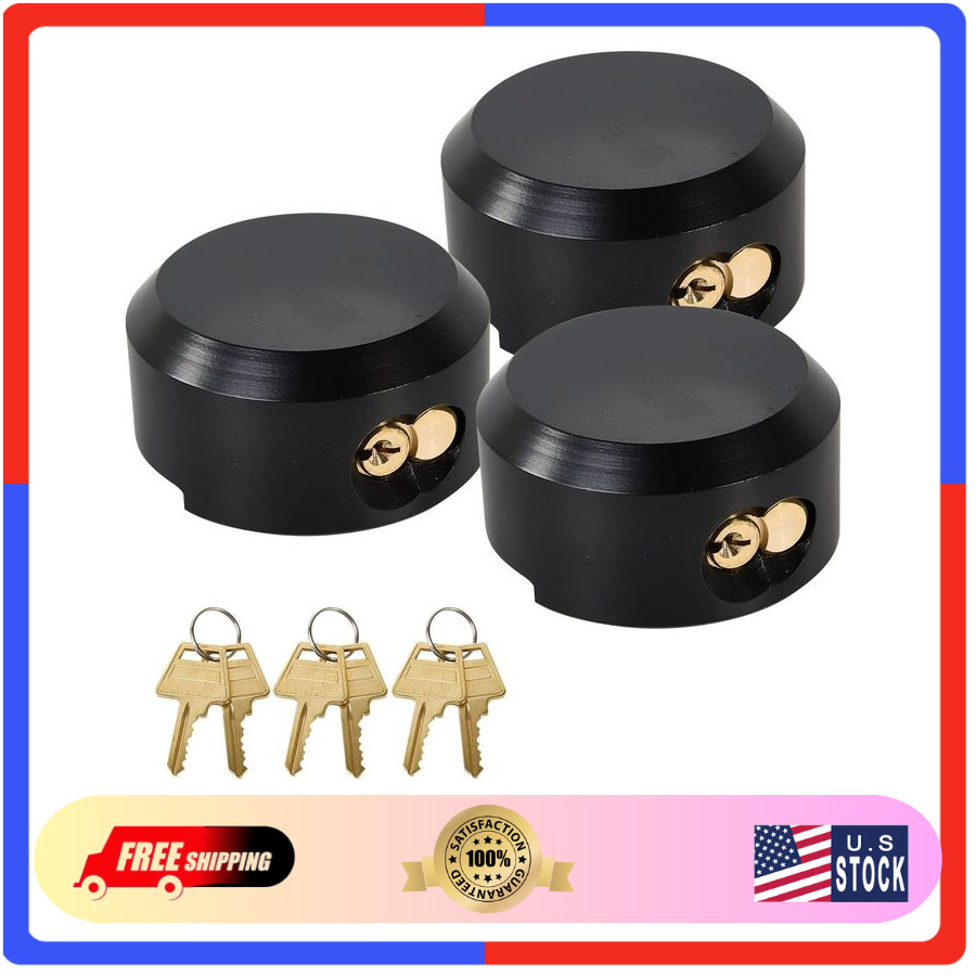 3 Pack Puck Locks Keyed Alike 2-7/8\