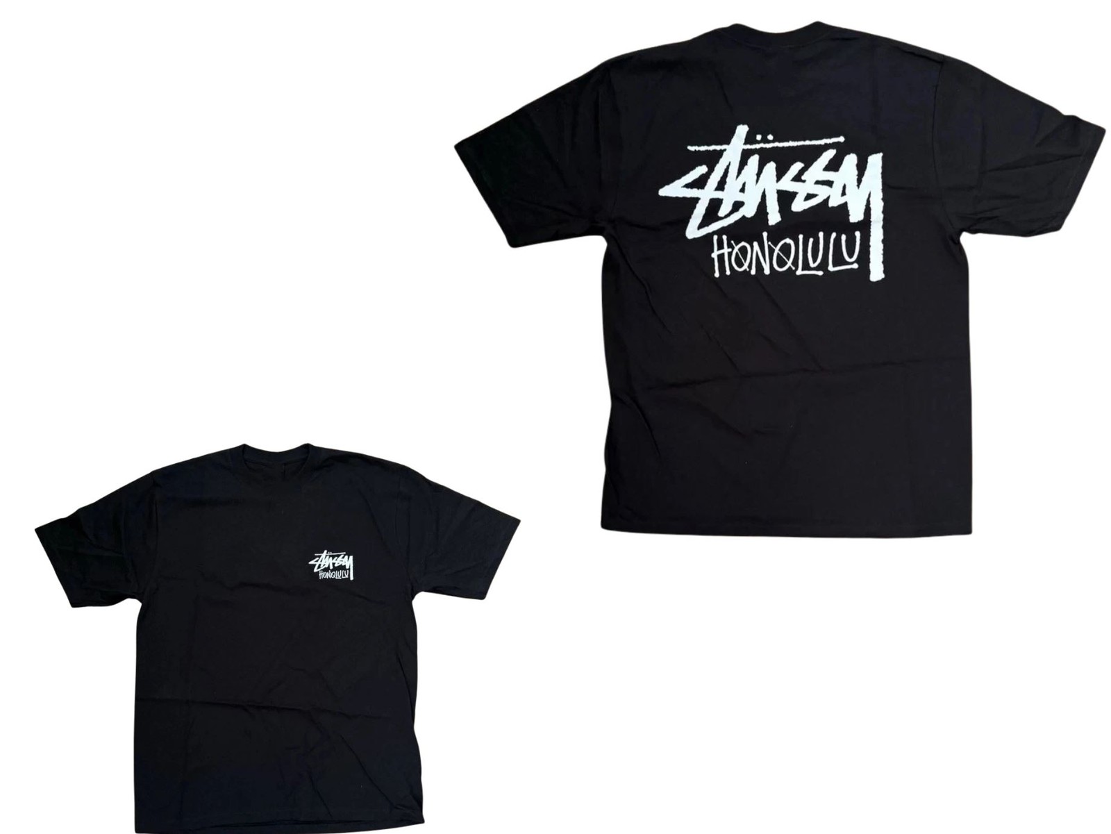 HONOLULU TEE SHIRT MENS Black Reprint T-shirt S-5XL