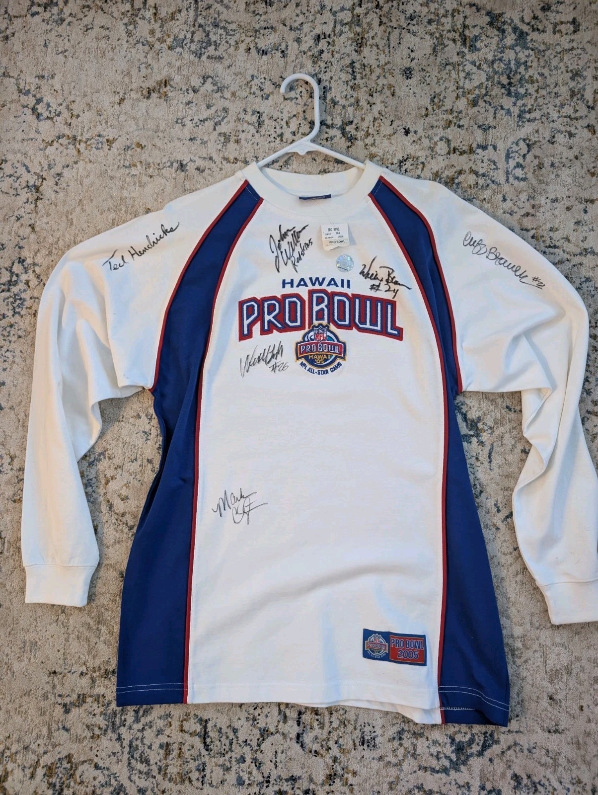 Vtg 2005 Pro Bowl Hawaii Long Sleeve Medium Signed by HOF Ted Hendricks + MORE Vtg 2005 Pro Bowl Hawaii Long Sleeve Medium Signed by HOF Ted Hendricks + MORE