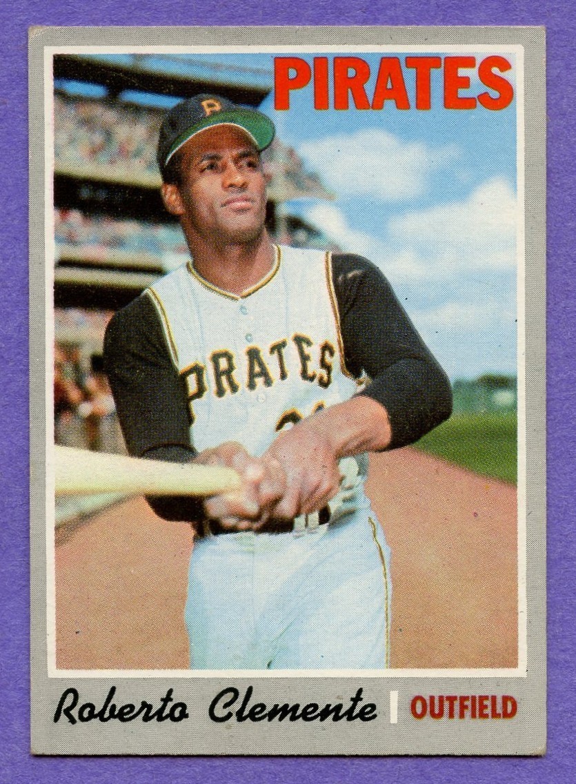 1970 Topps Roberto Clemente #350 Pirates Centered EX 1970 Topps Roberto Clemente #350 Pirates Centered EX