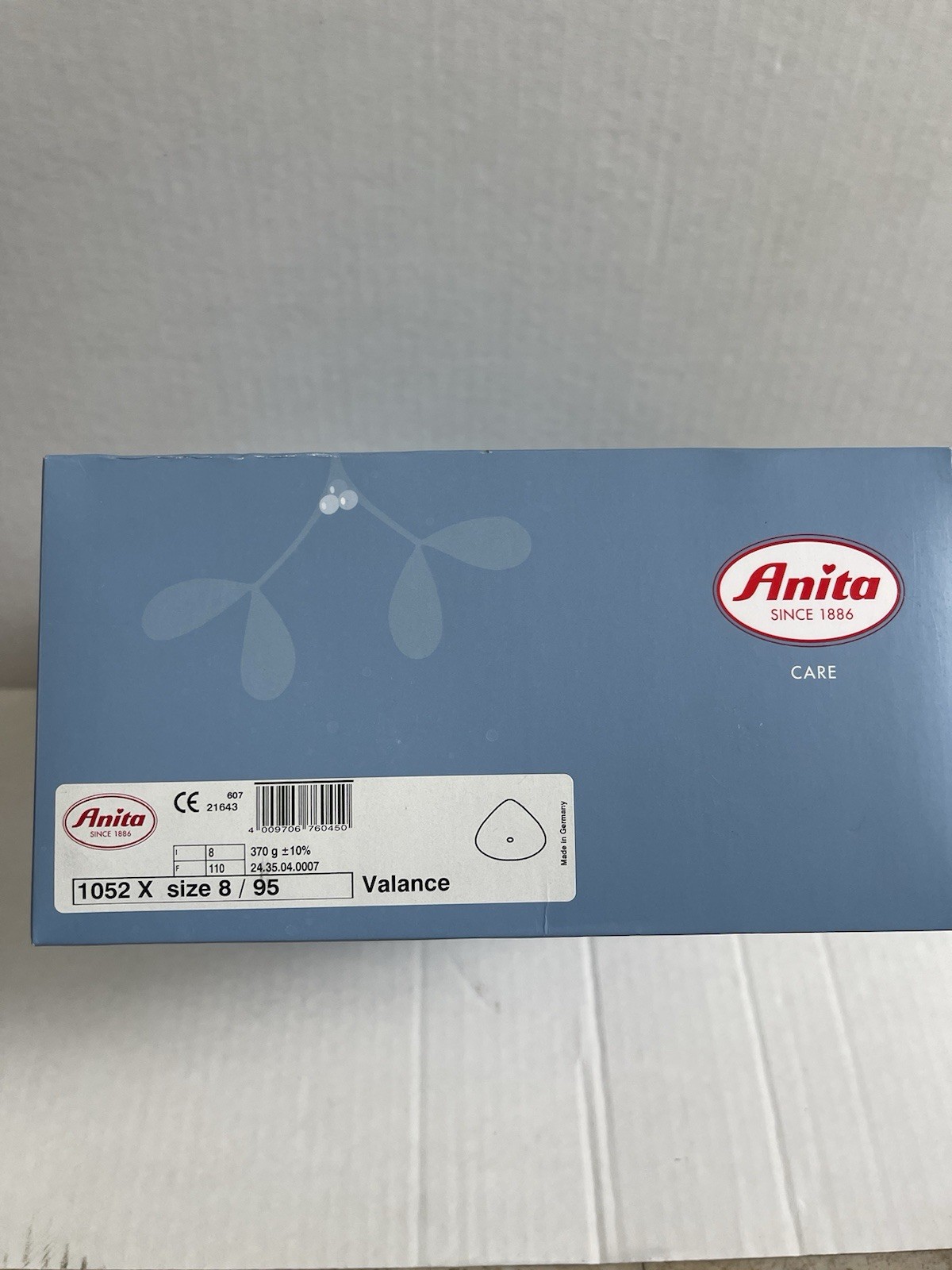 Anita Care Valence 1052x Mastectomy Breast Form Prosthesis Size 8/95 New In Box Anita Care Valence 1052x Mastectomy Breast Form Prosthesis Size 8/95 New In Box