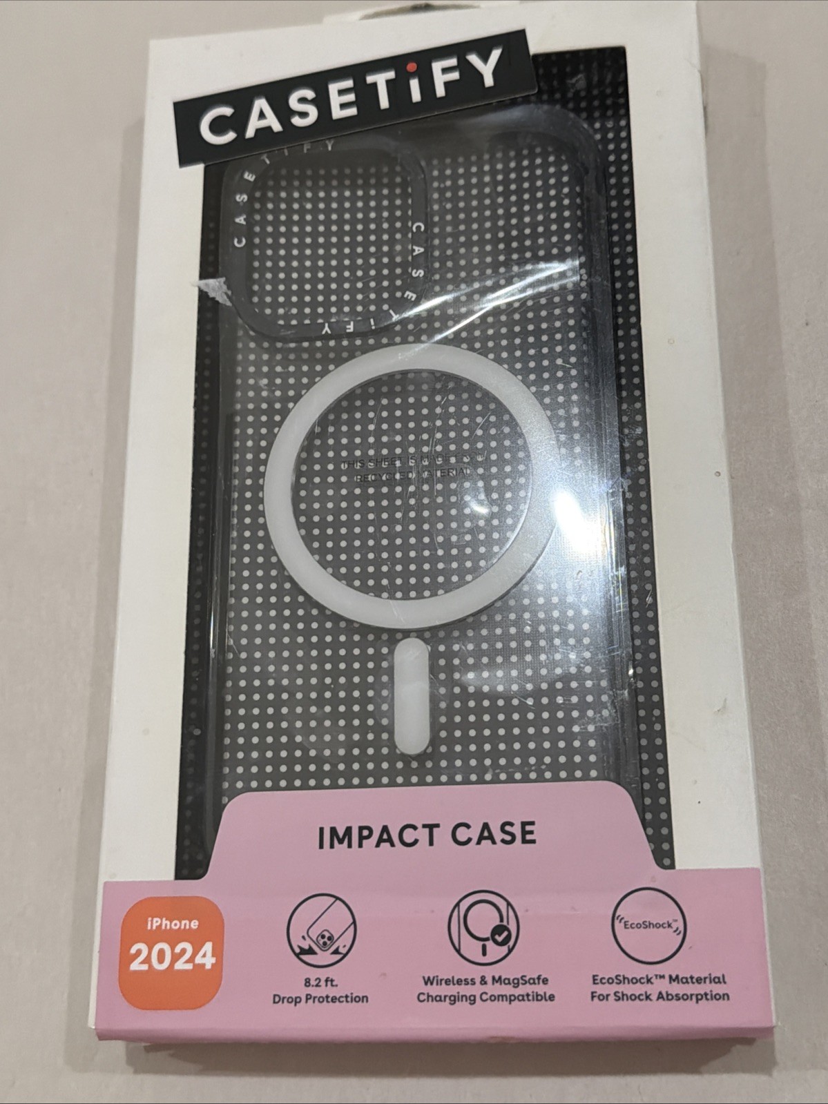 GENUINE CASETiFY Impact Case w/ Magsafe for iPhone 16 - Clear/Black OPEN NEW GENUINE CASETiFY Impact Case w/ Magsafe for iPhone 16 - Clear/Black OPEN NEW