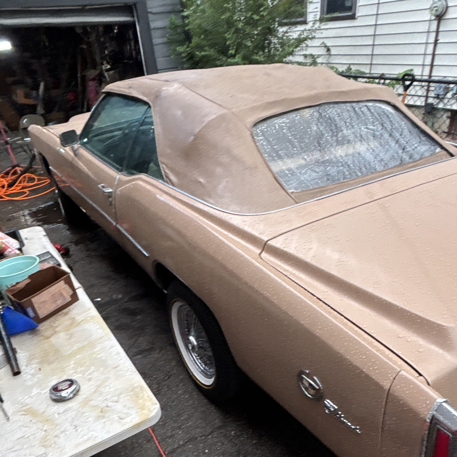 1976 Cadillac, El Dorado Convertible Chestnut Top With Gold Paint Job Pearl  1976 Cadillac, El Dorado Convertible Chestnut Top With Gold Paint Job Pearl 