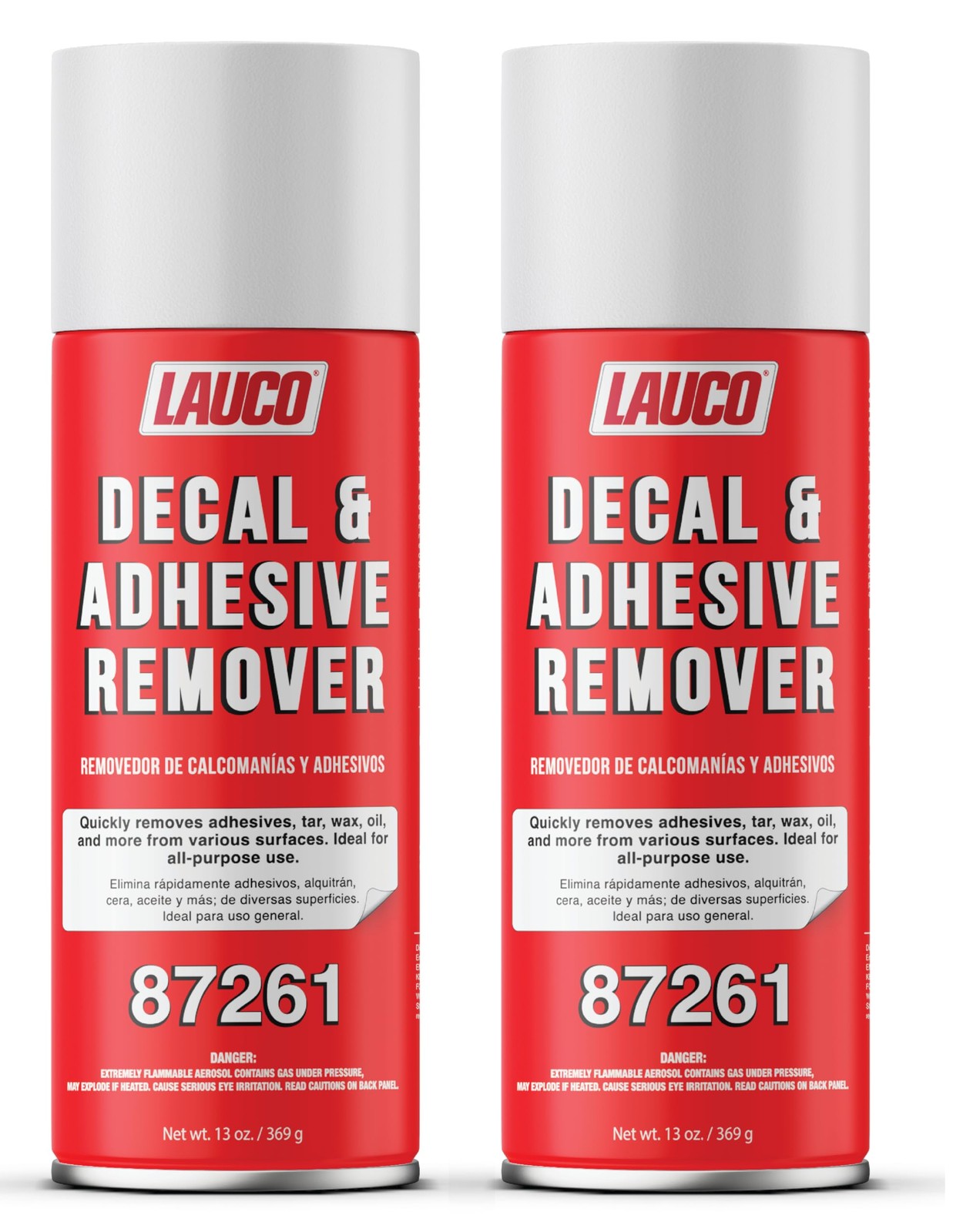 LAUCO Decal & Adhesive Remover, 13 oz Aerosol Spray–Removes Stickers, Tar, 2Pack LAUCO Decal & Adhesive Remover, 13 oz Aerosol Spray–Removes Stickers, Tar, 2Pack