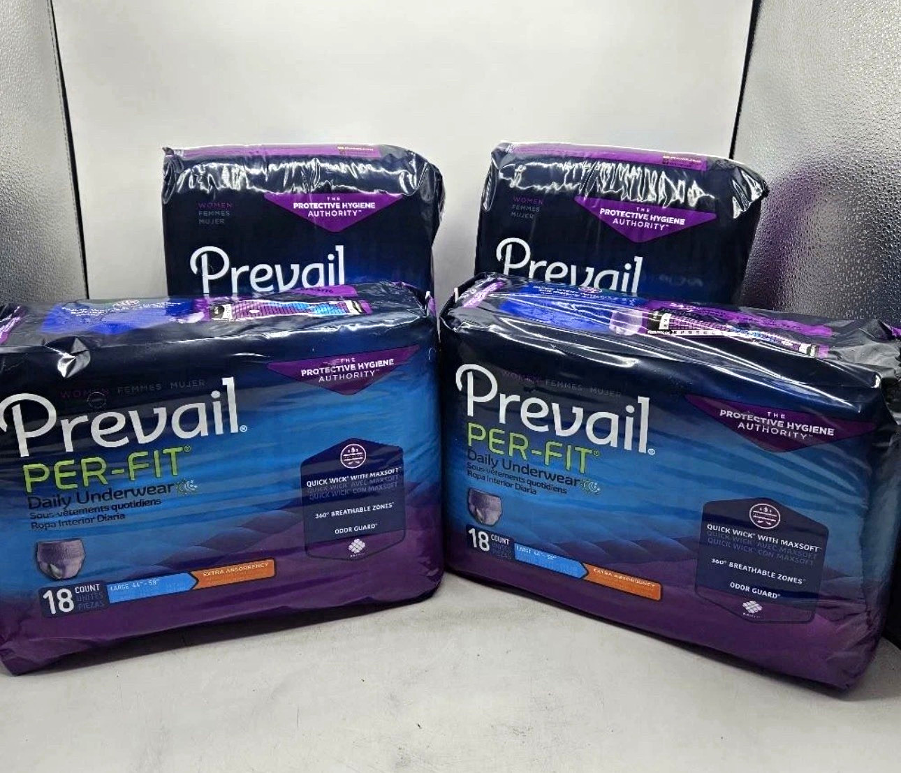 Prevail Per-Fit Daily Underwear Incontinence Pants Women L Extra Abs 72 Ct Prevail Per-Fit Daily Underwear Incontinence Pants Women L Extra Abs 72 Ct