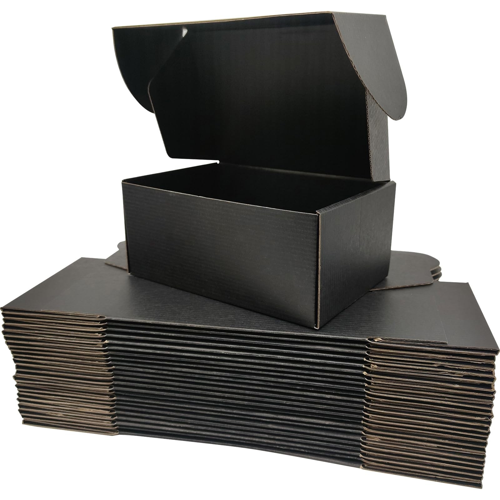 30 PCS Black Corrugated Cardboard Mailer Packaging Shipping Boxes 9x6x4 Inch