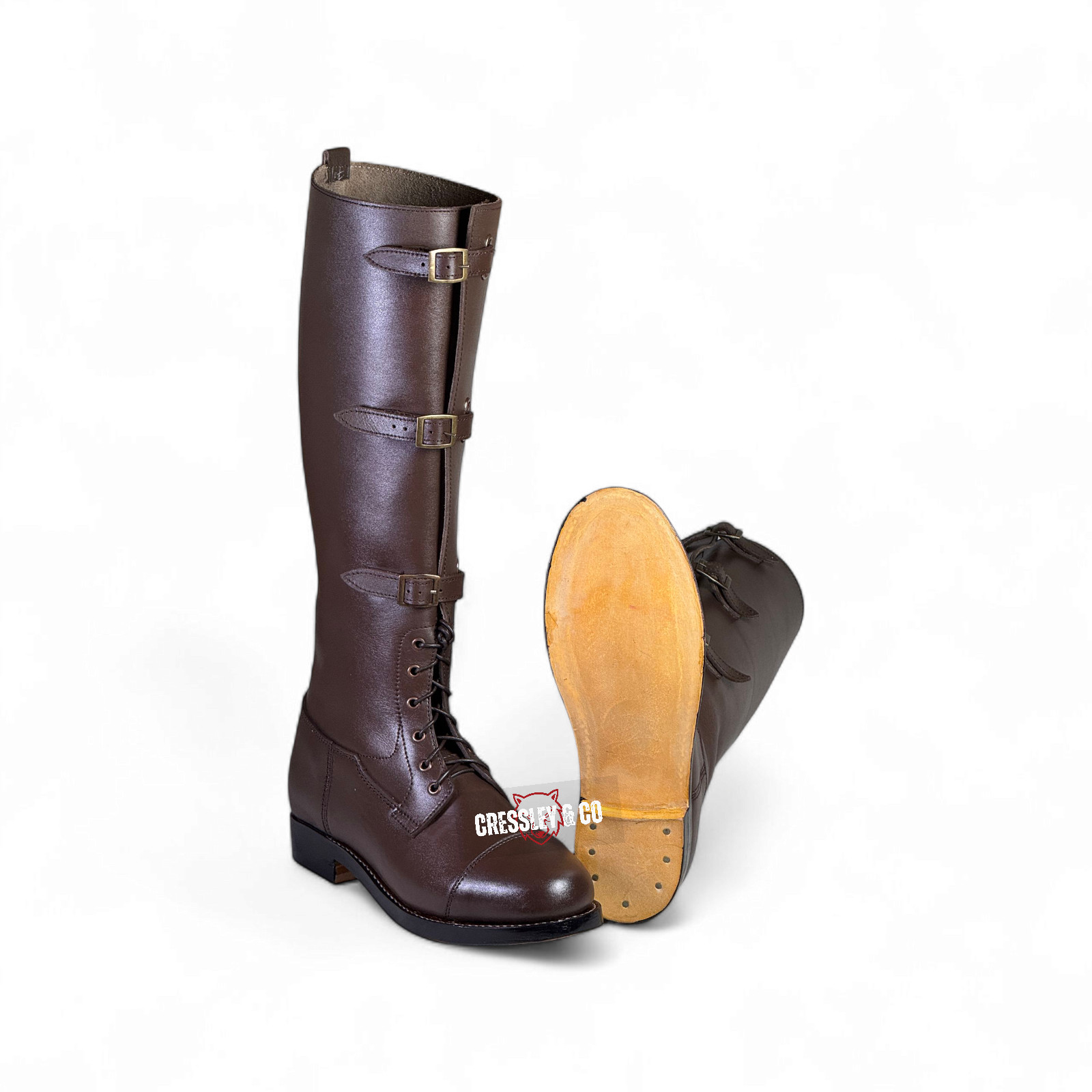 WW1 PERIOD BRITISH CAVALRY OFFICERS BOOTS - RIDING BOOTS REPRO, Made To Order