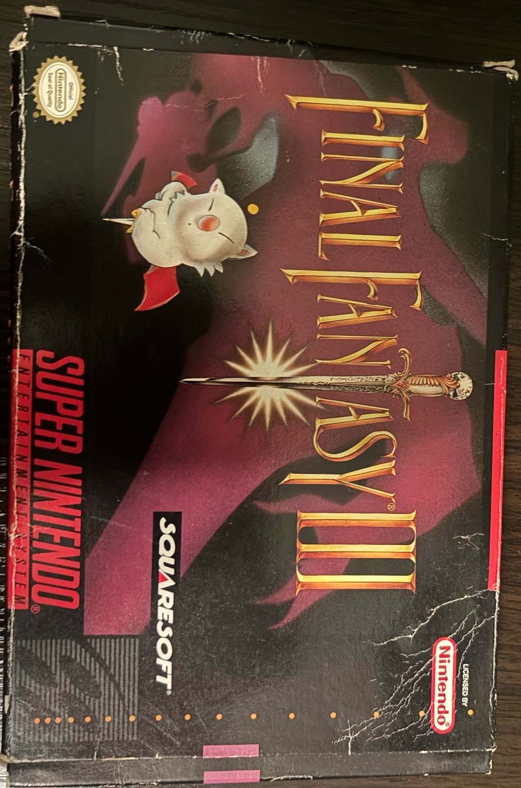 Final Fantasy III SNES Super Nintendo CIB Complete Box Manual Authentic Untested