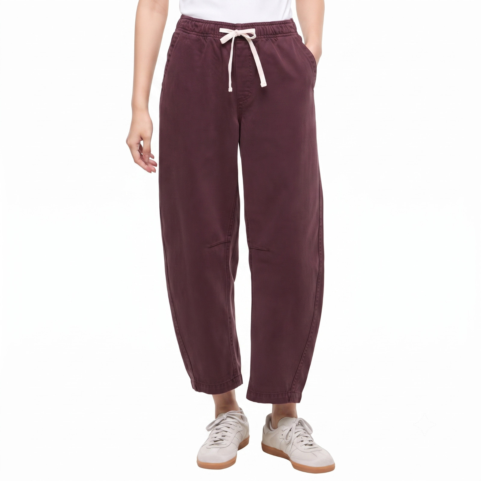 Gap Women's Heavyweight Pull-On Pant Drawcord Elastic Waist Pockets XS-XXL