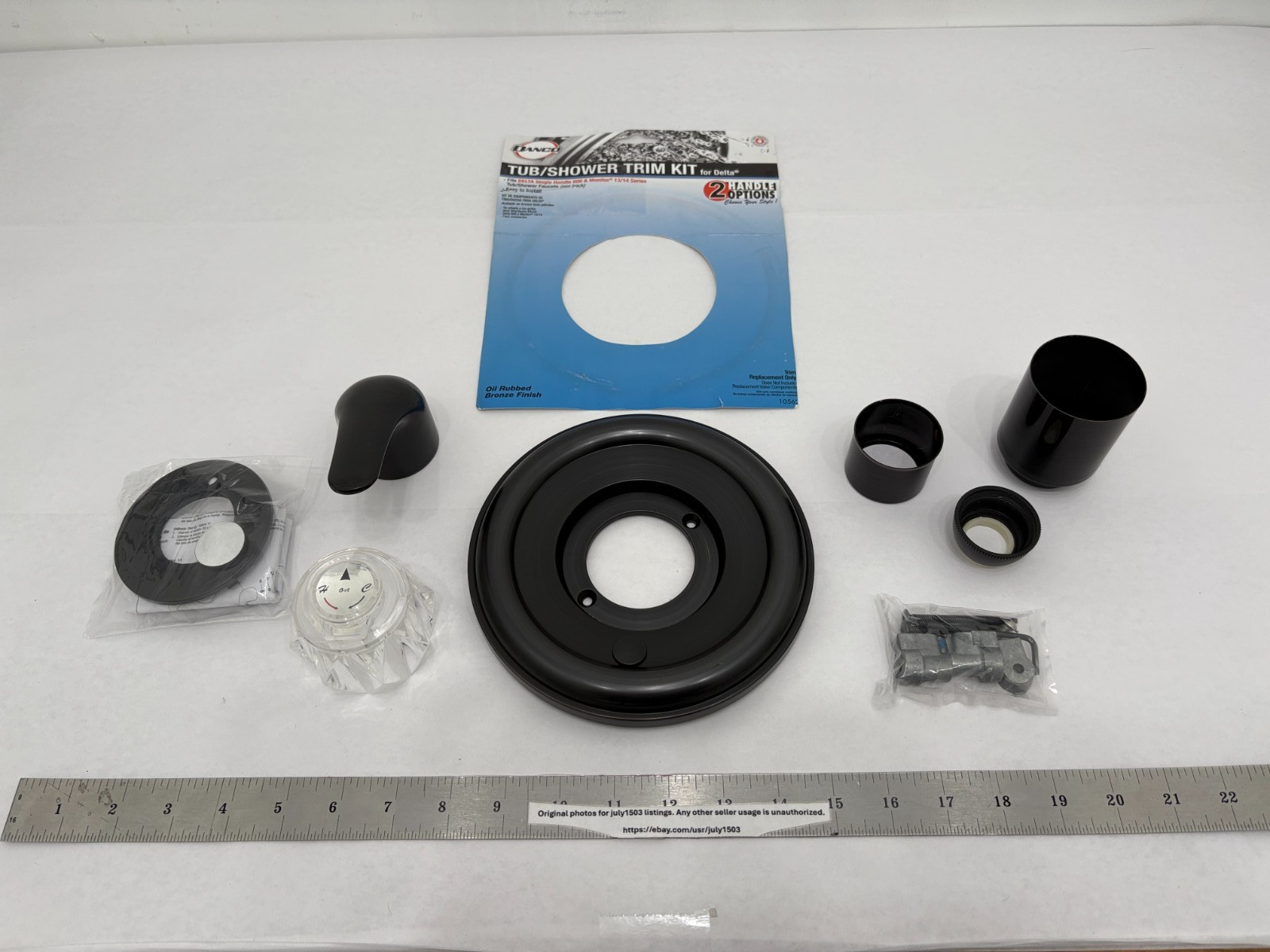 NEW Danco Tub/Shower Trim Kit for Delta OIL RUB BRONZE - 10562 - COSMETIC (step)