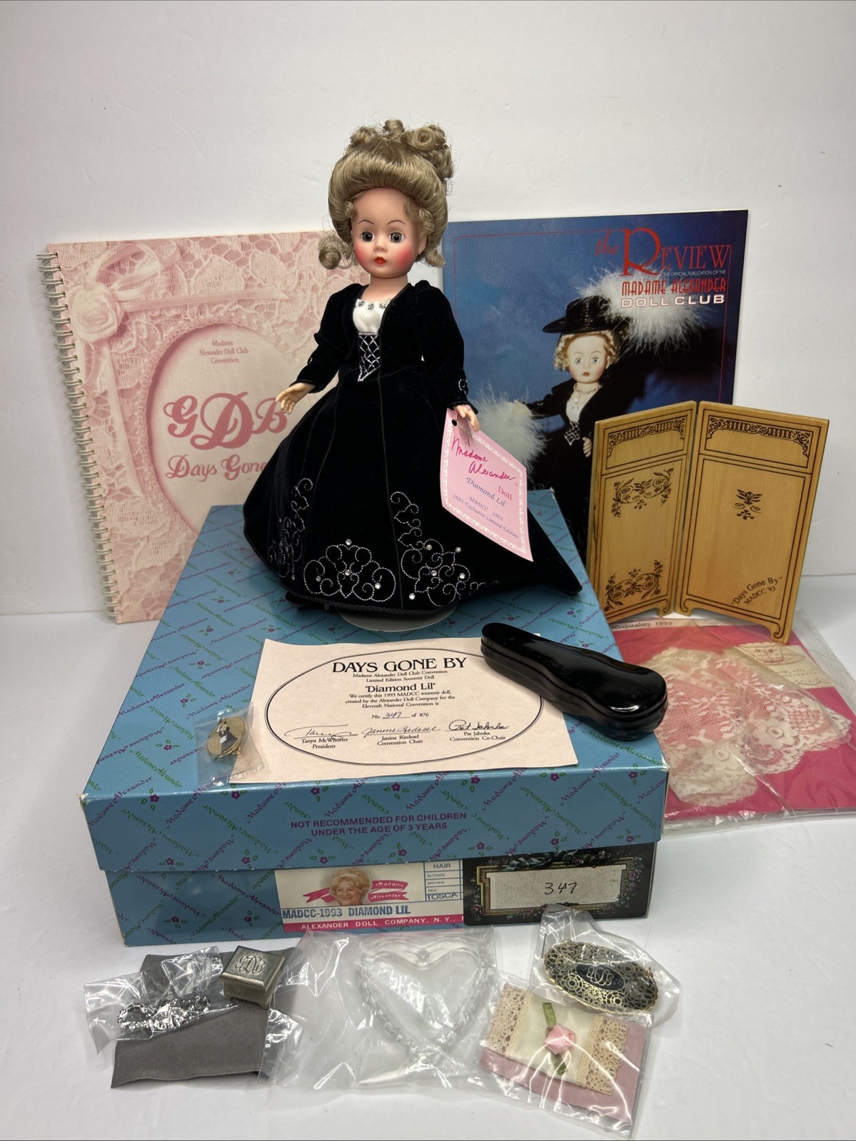 MADCC 1993 Convention Days Gone By Kansas City Madame Alexander Doll 347/ 876