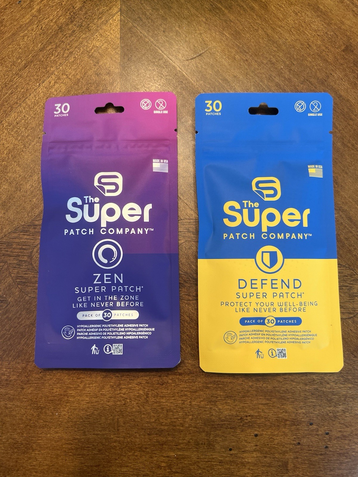 The Super Patch Company: The Zen Super Patch & Defend Super Patch 2 Packs Of 30