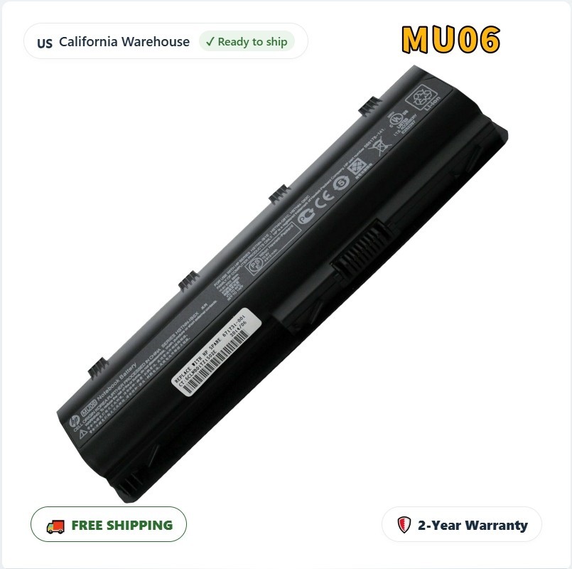 Genuine OEM MU06 MU09 Battery for HP Pavilion CQ42 CQ62 G4 G6 G7 G62 593553-001