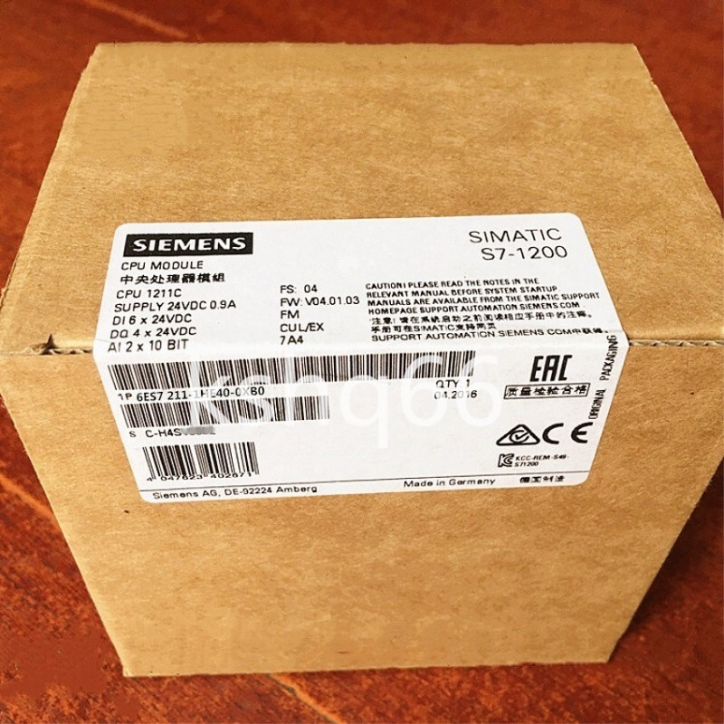 1P Siemens 6ES7 211-1HE40-0XB0 6ES7211-1HE40-0XB0 S7-1200 New Fast Delivery
