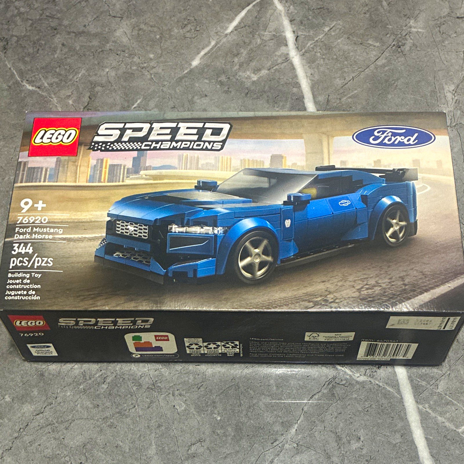 LEGO Speed Champions 76920 Ford Mustang Dark Horse Sports Car 344pcs Set