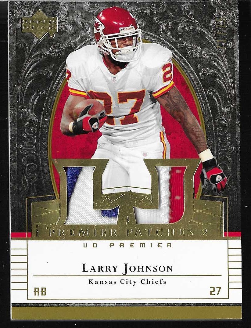 2007 UD PREMIER - LARRY JOHNSON - DOUBLE PRIME PATCH 2007 UD PREMIER - LARRY JOHNSON - DOUBLE PRIME PATCH