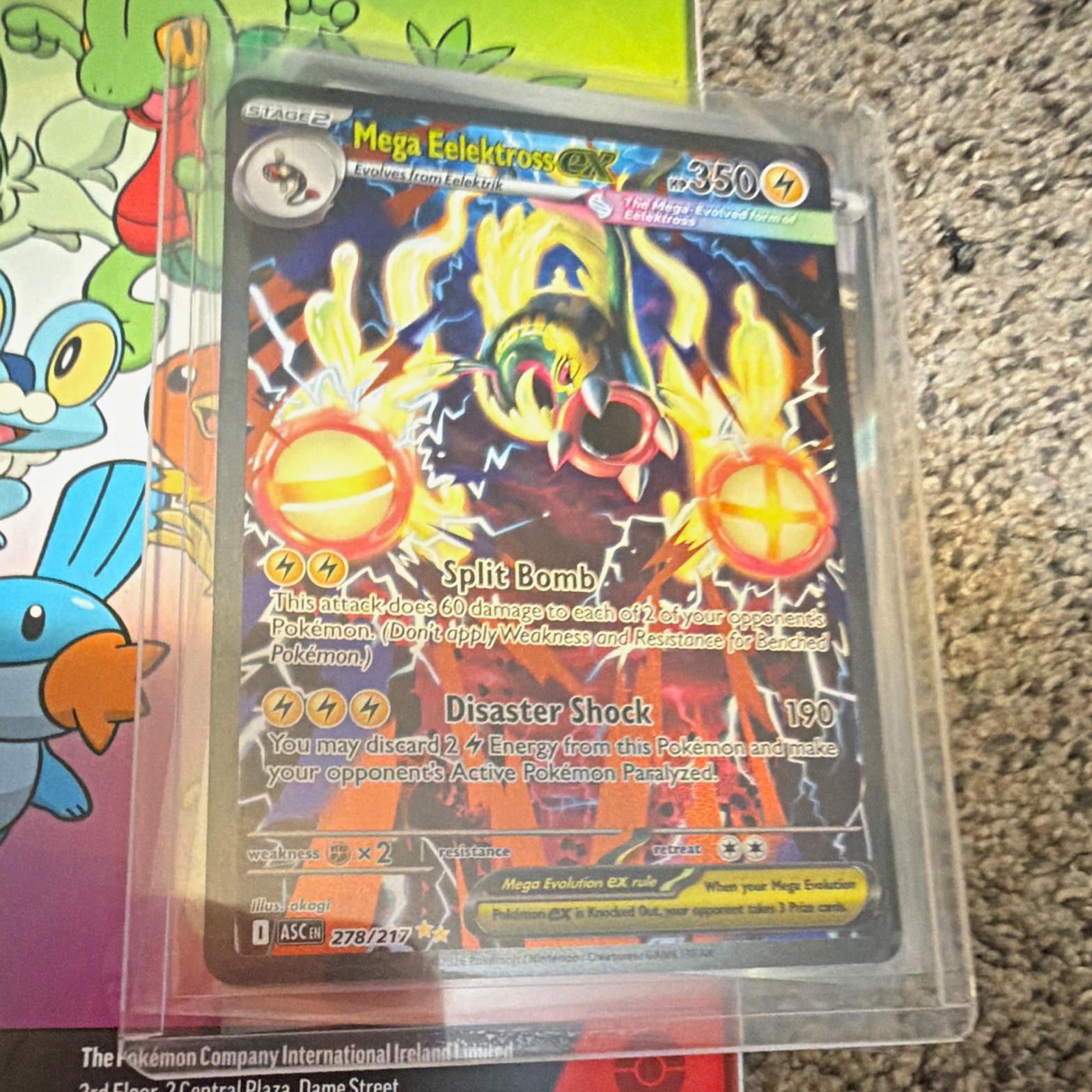 The Pokémon Company Mega Eelektross EX 278/217 Secret Rare Holo Full Art EN The Pokémon Company Mega Eelektross EX 278/217 Secret Rare Holo Full Art EN