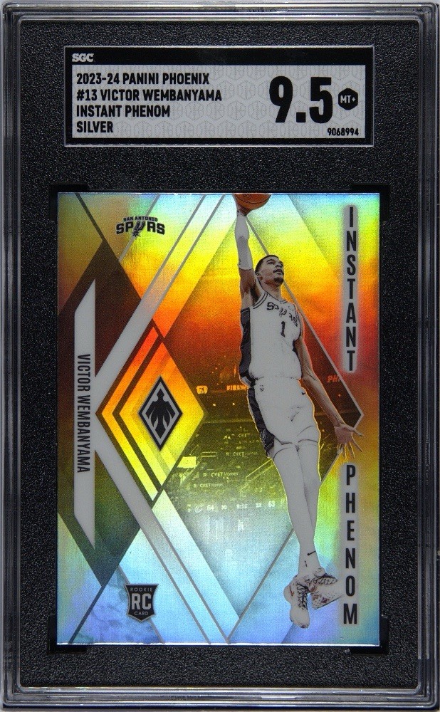 2023-24 Panini Phoenix -Instant Phenom Victor Wembanyama #13 Silver (RC) SGC 9.5 2023-24 Panini Phoenix -Instant Phenom Victor Wembanyama #13 Silver (RC) SGC 9.5