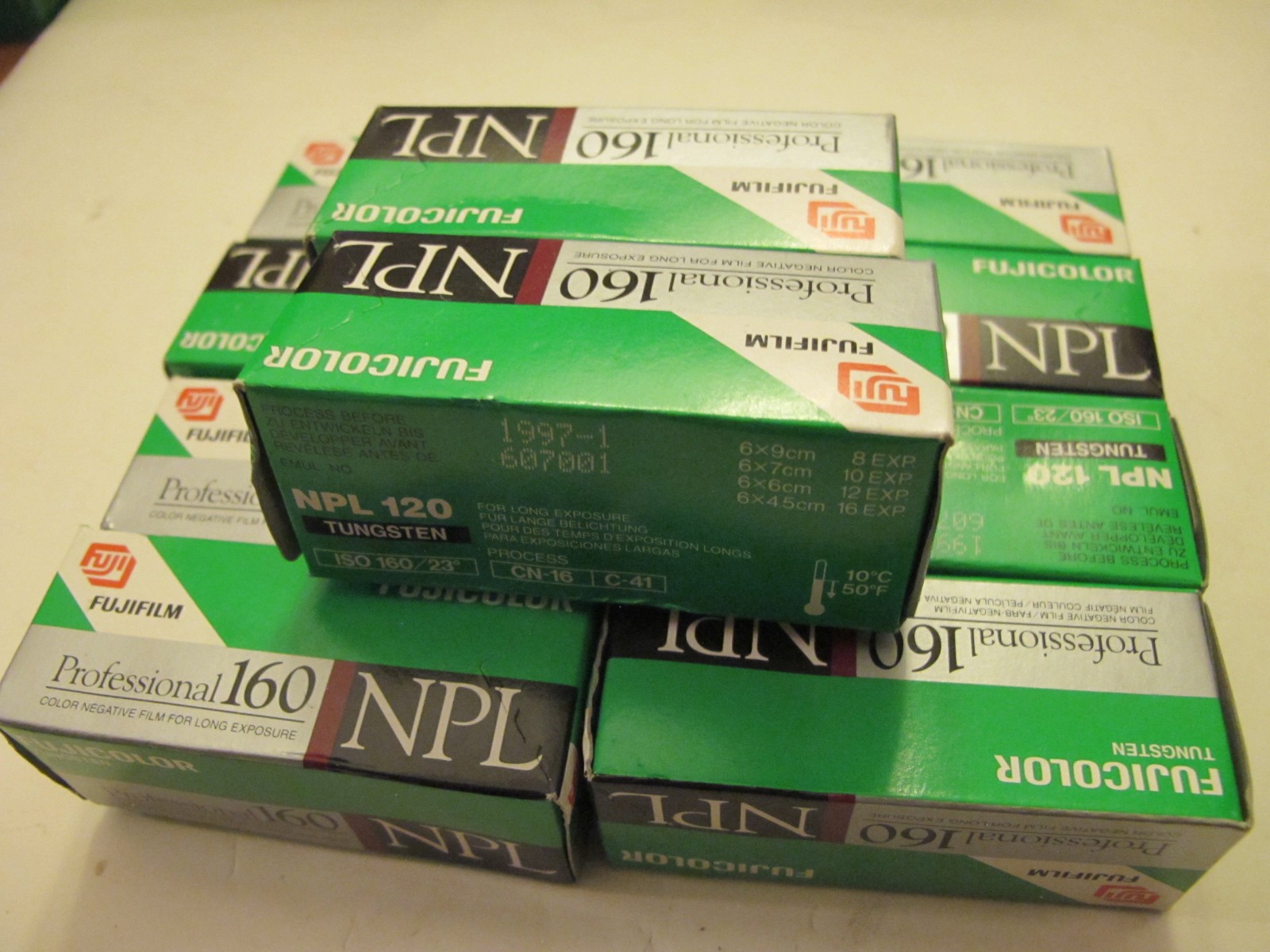 Vtg Fujicolor NPL 160 Professional Daylight Portrait Film 10 Rolls Expired
